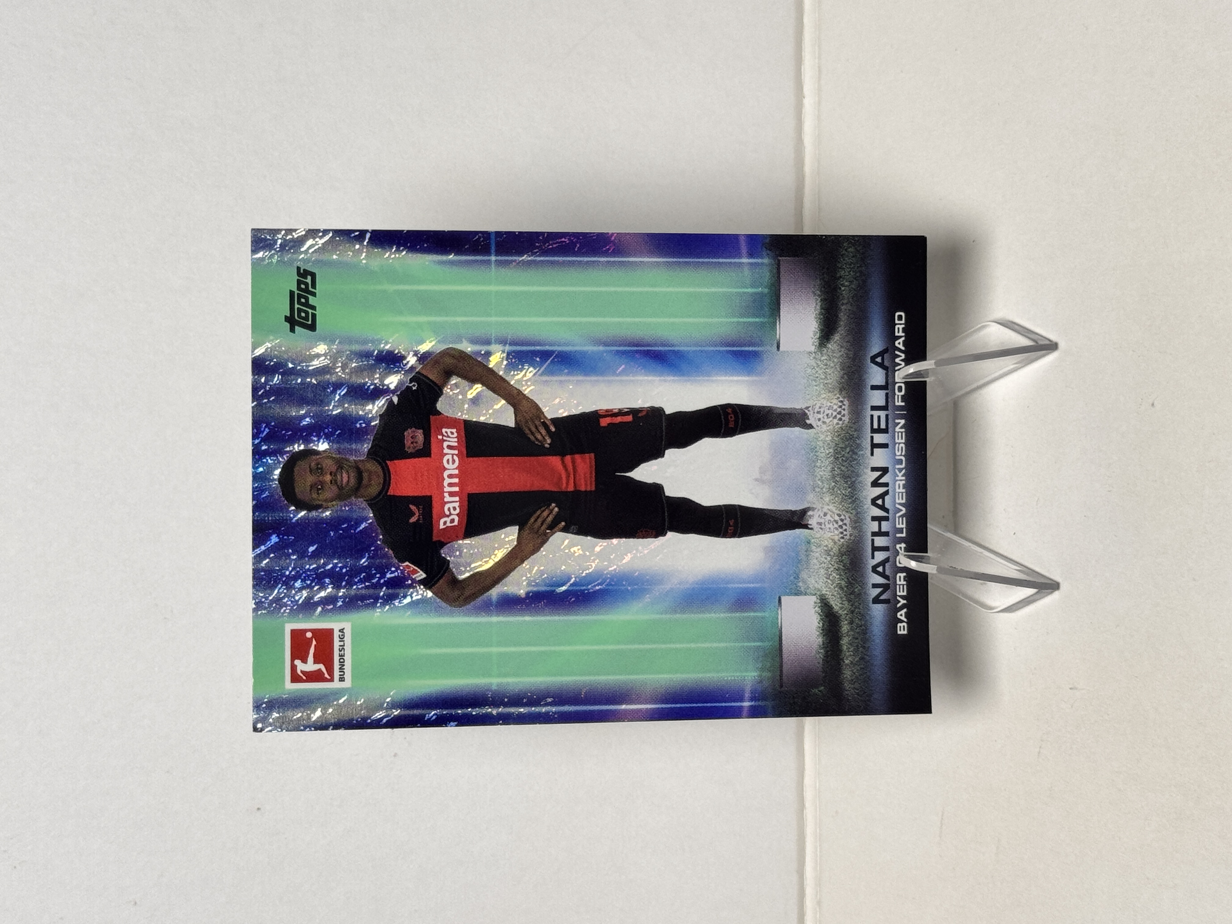 2024 Topps Bundesliga Nathan Tella  德甲 碧玉 纳坦 泰拉 纳桑 特拉 英格兰 勒沃库森 Ultrabeam 超光束特卡 折射 卡品如图 【星爷代拍】 C2-1