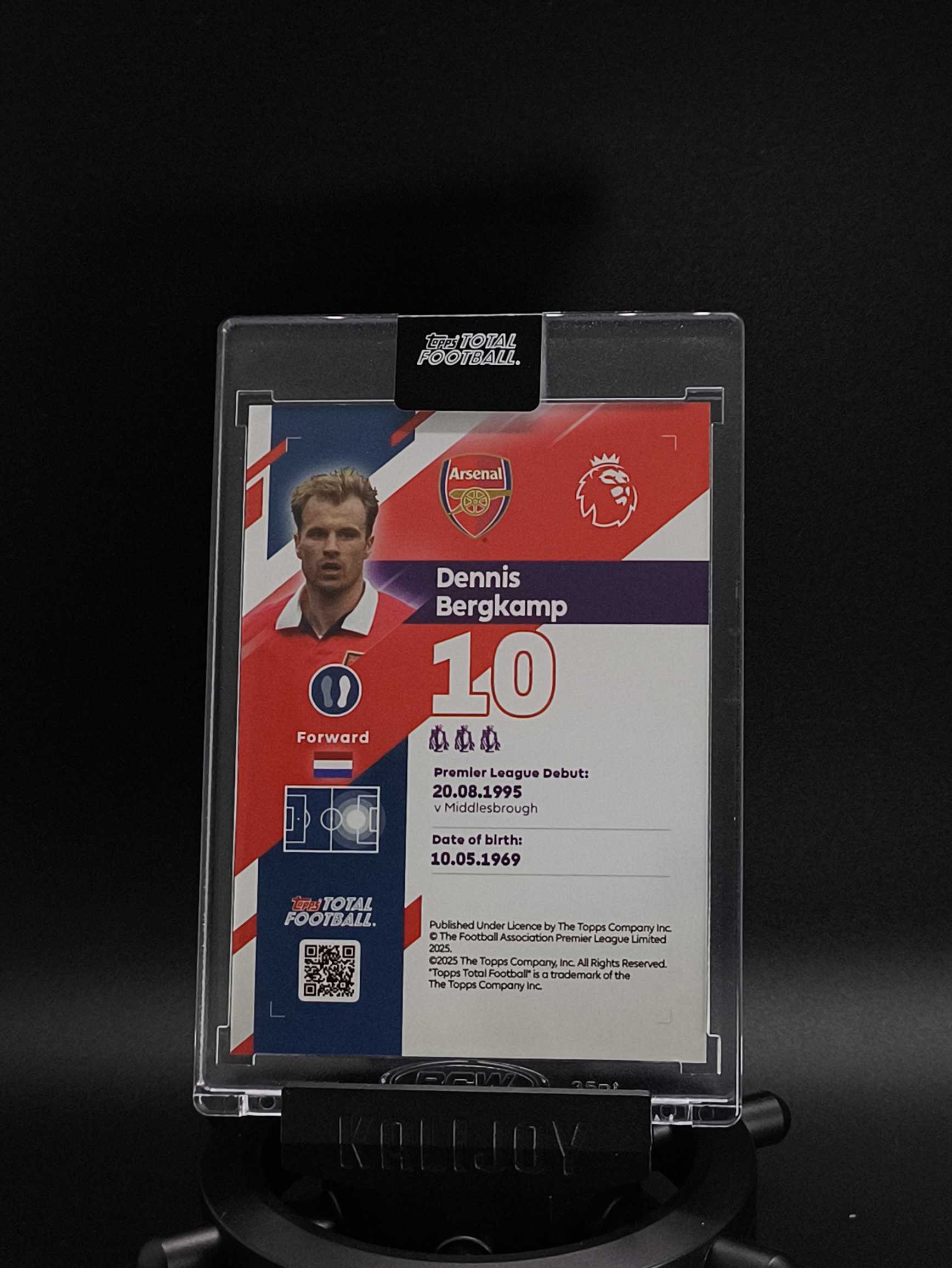 2025-26 Topps Total Football Dennis Bergkamp 丹尼斯·博格坎普 冰王子 博格坎普 阿森纳 枪手 荷兰 3/10编 TTF 原封砖