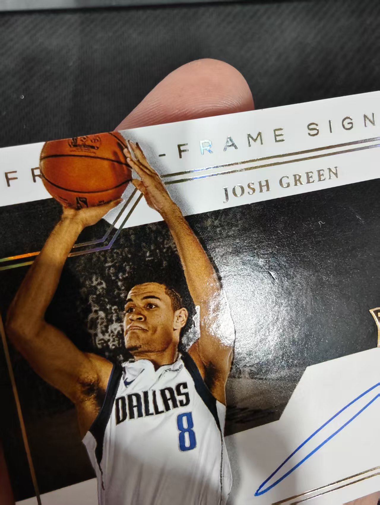 【汽水拍卖】2020-21 Panini Noir Josh Green 诺尔 独行侠 约什 格林 新秀RC 签字 01/10编 首编 瑕疵如图