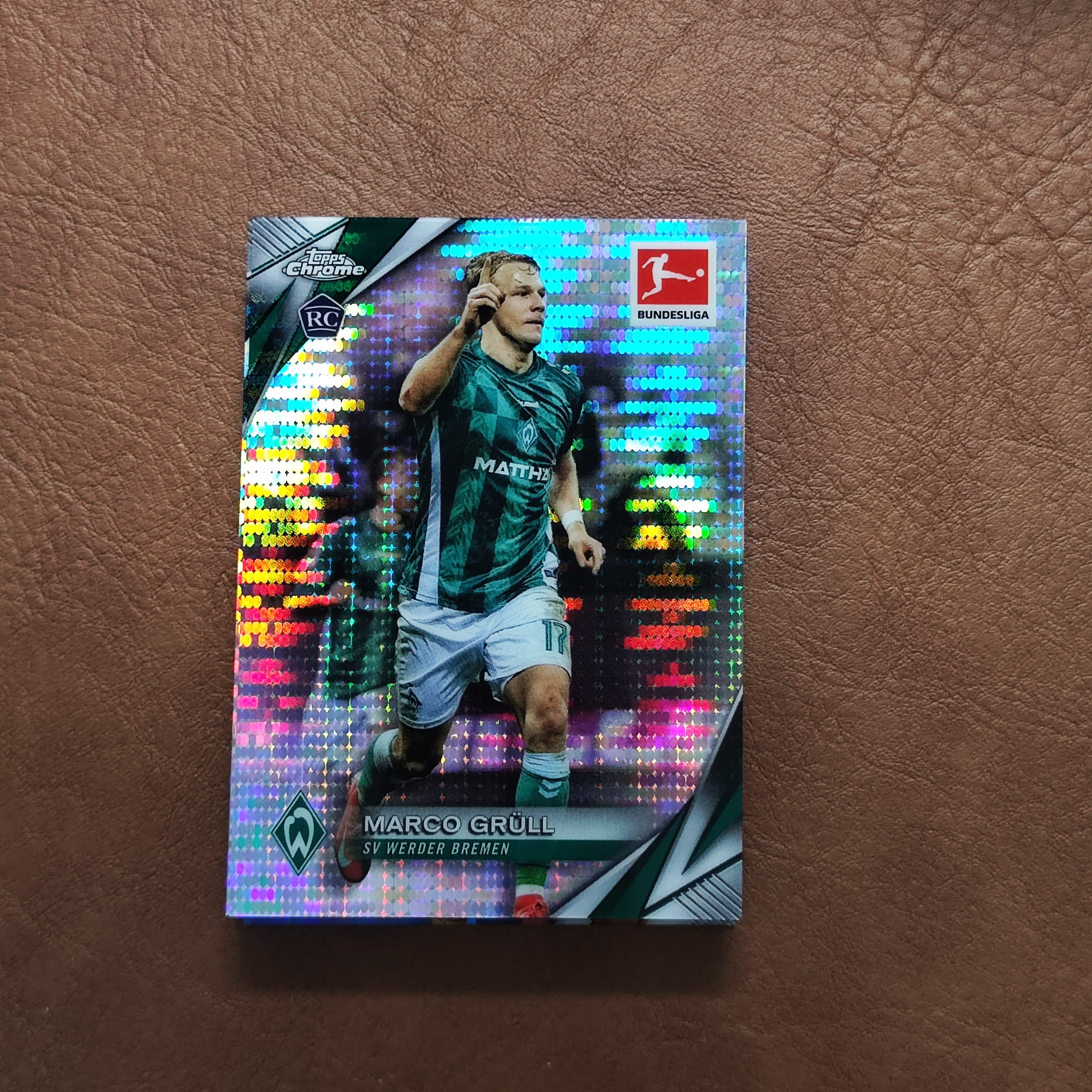 2025-26 【YM拍卖-代卖/回收】 topps chrome 德甲 Marco Grull 马尔科 格勒尔 SV云达不莱梅 RC新秀  脉冲折 Y0062