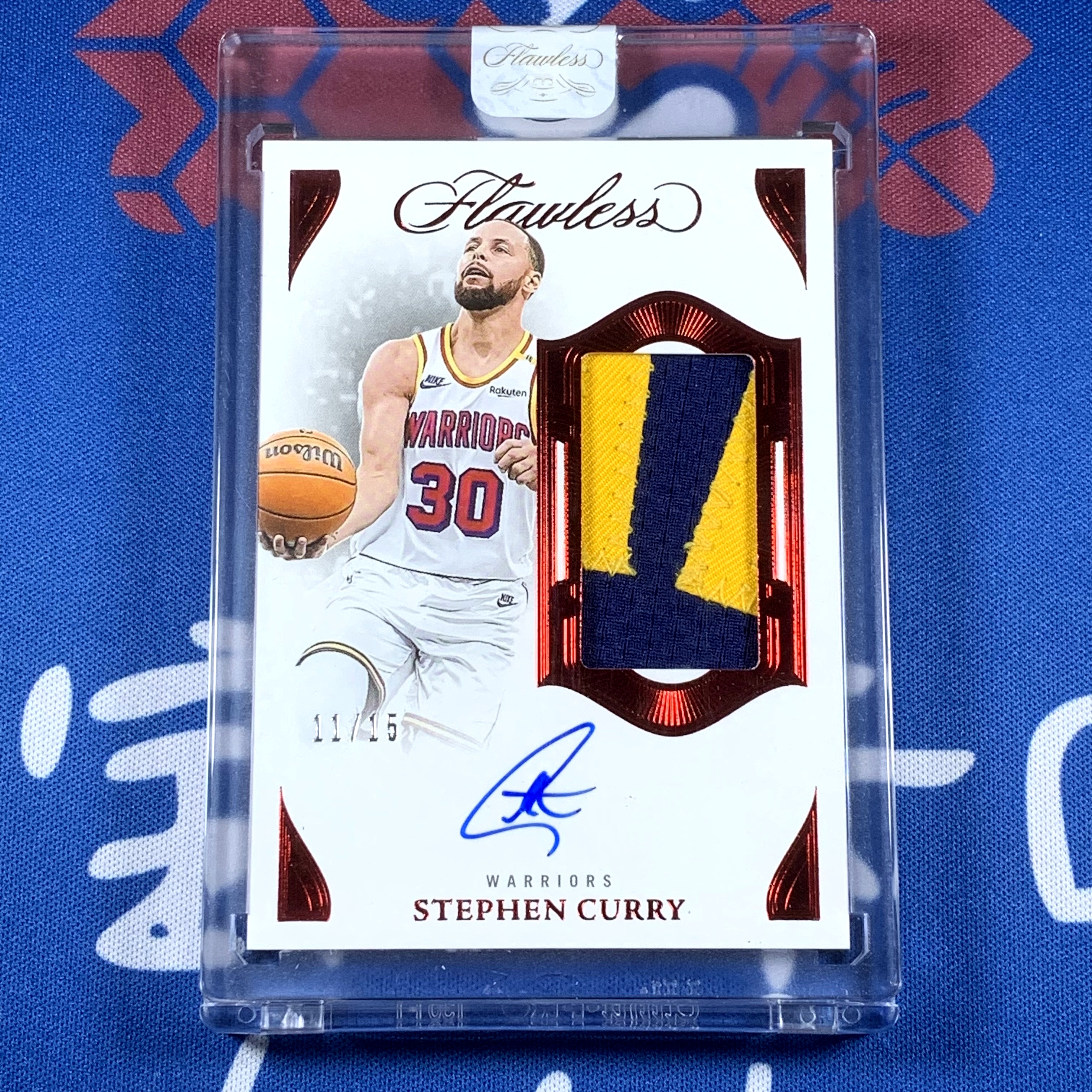 2024-25 Panini Flawless Stephen Curry 【海宝】末年手提 勇士 库里 15编 中国红宝石 最正VPA 超暴力PA签字卡 卡签 原封砖 历史三分王 收藏必备