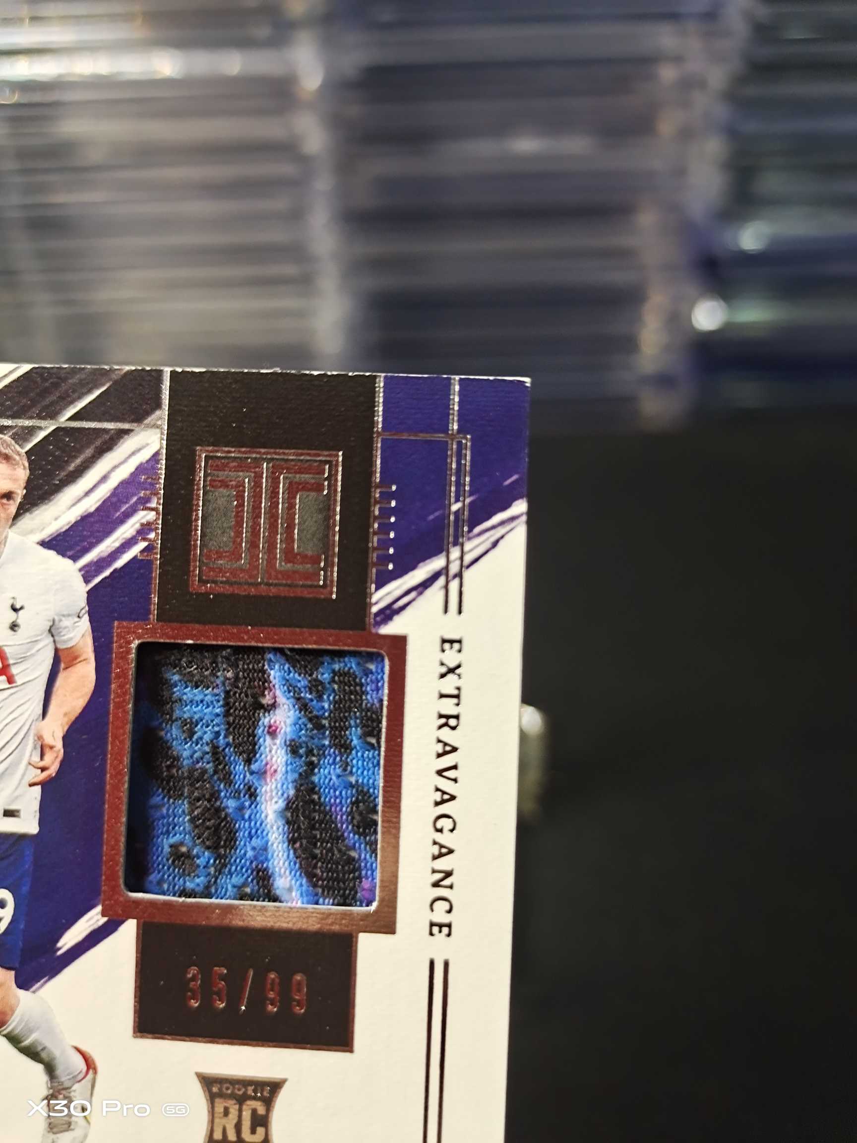 【小加速拍】斯基普 99限量 新秀签字 RC 物料签 Sign Panini Impeccable 英超小真金 热刺 Oliver Skipp