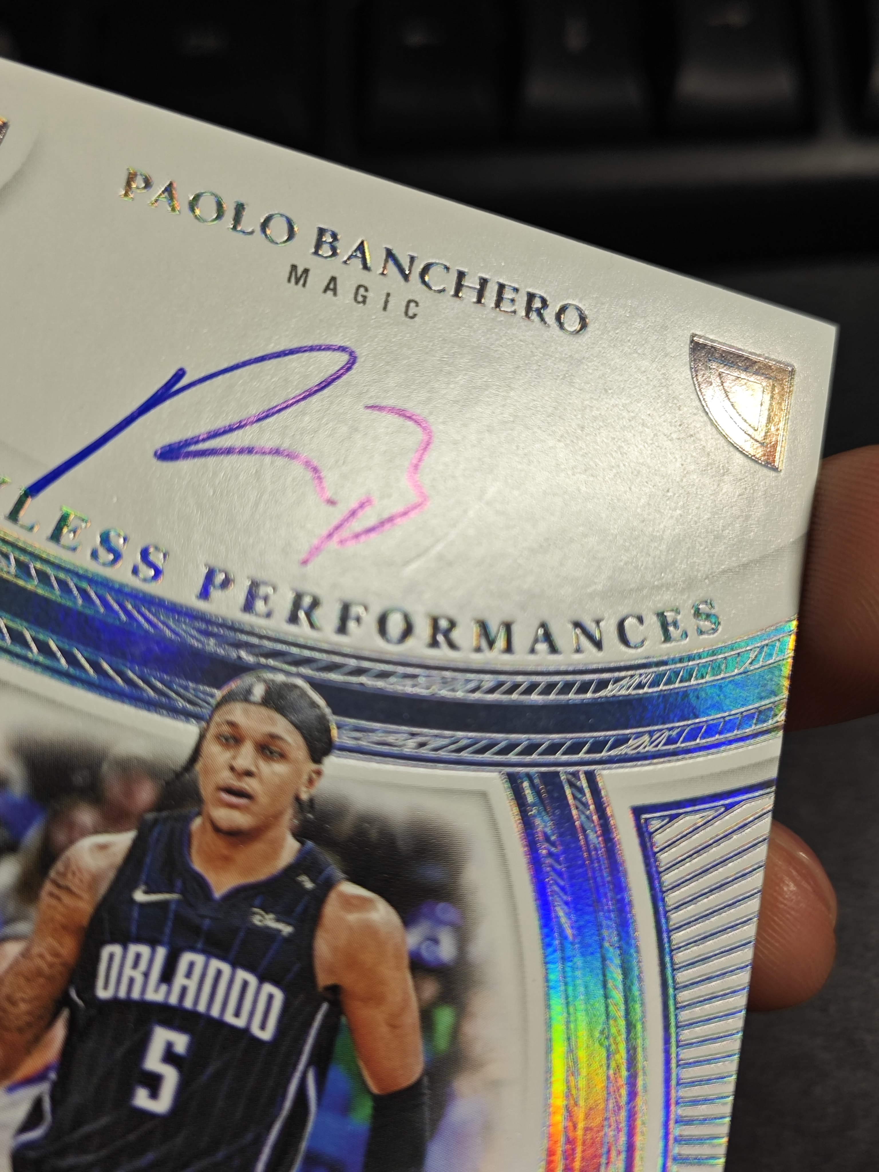 【KAKA】2024-25 Panini Flawless Paolo Banchero 手提 魔术 保罗 班凯罗 班切罗 25编 卡签 白金闪版 签字 轻印如图 景艺