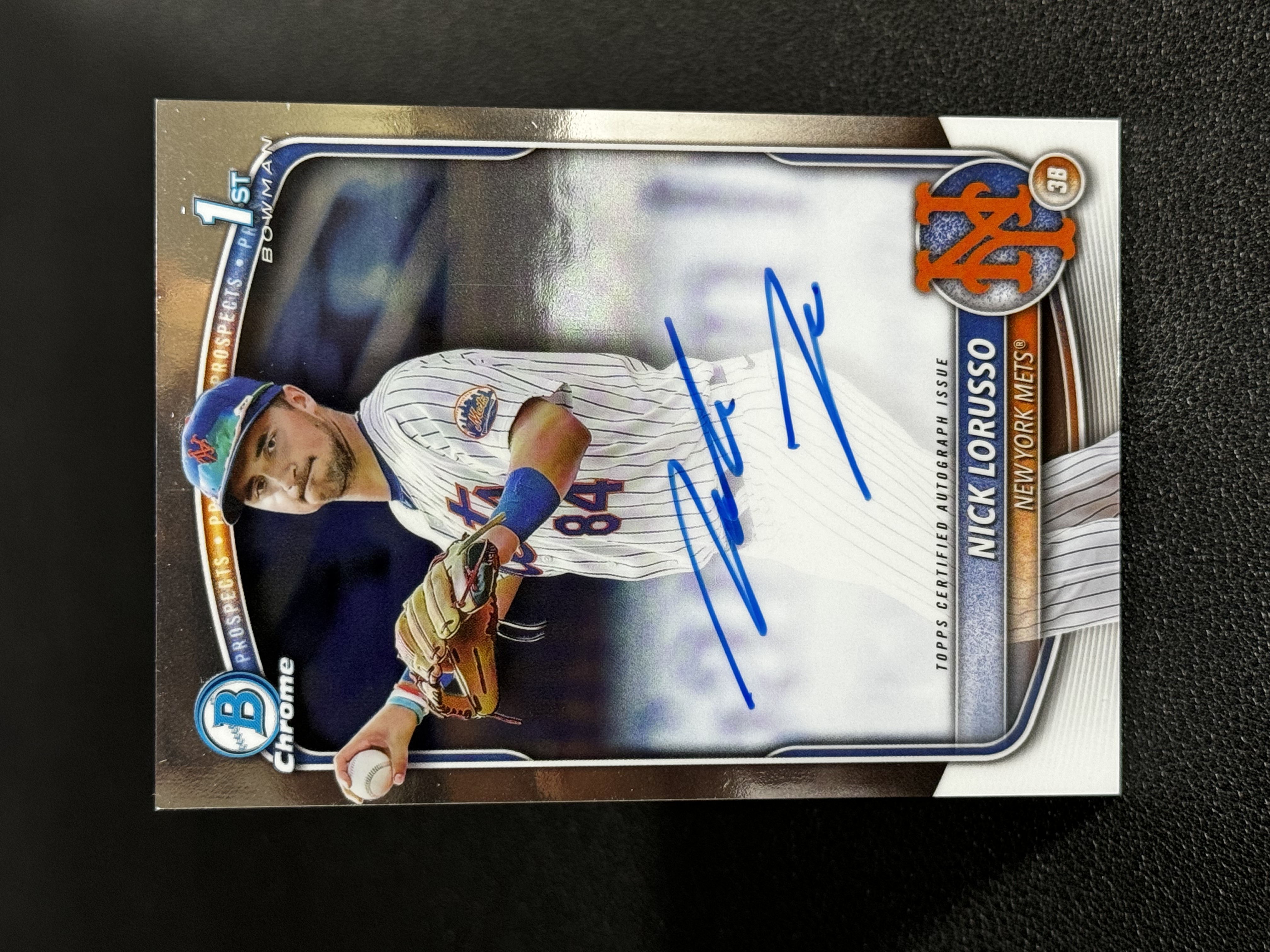2025 Topps Chrome Bowman 鲍曼 MLB Base 签字 Auto 卡签 尼克 洛鲁索 Nick Lorusso 纽约大都会队 潜力无限 LWOY