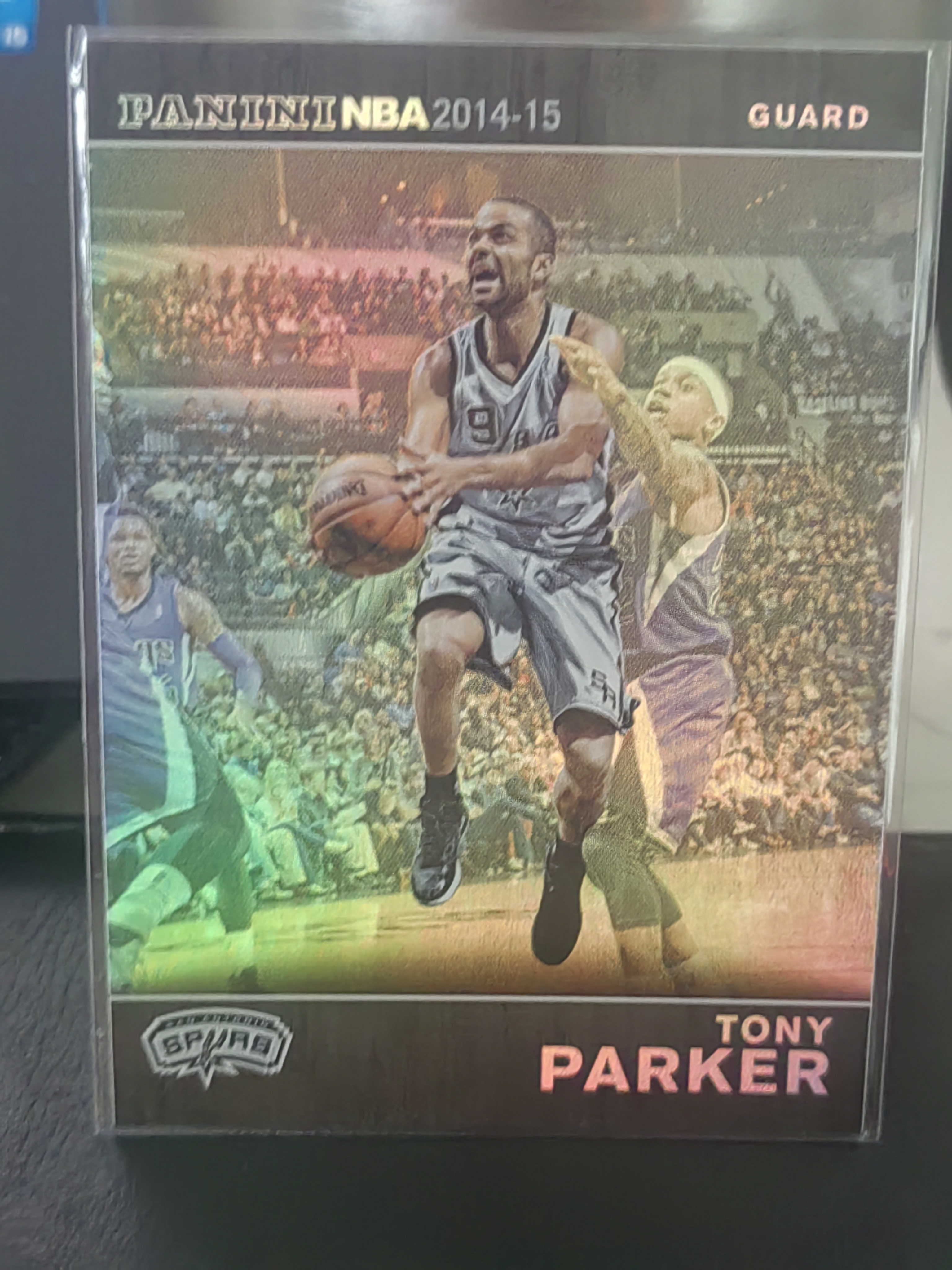 2014-15 Panini S.p.A Tony Parker 中雅图 银折 托尼帕克 马刺 篮 白边白角 不保卡品 卡品如图