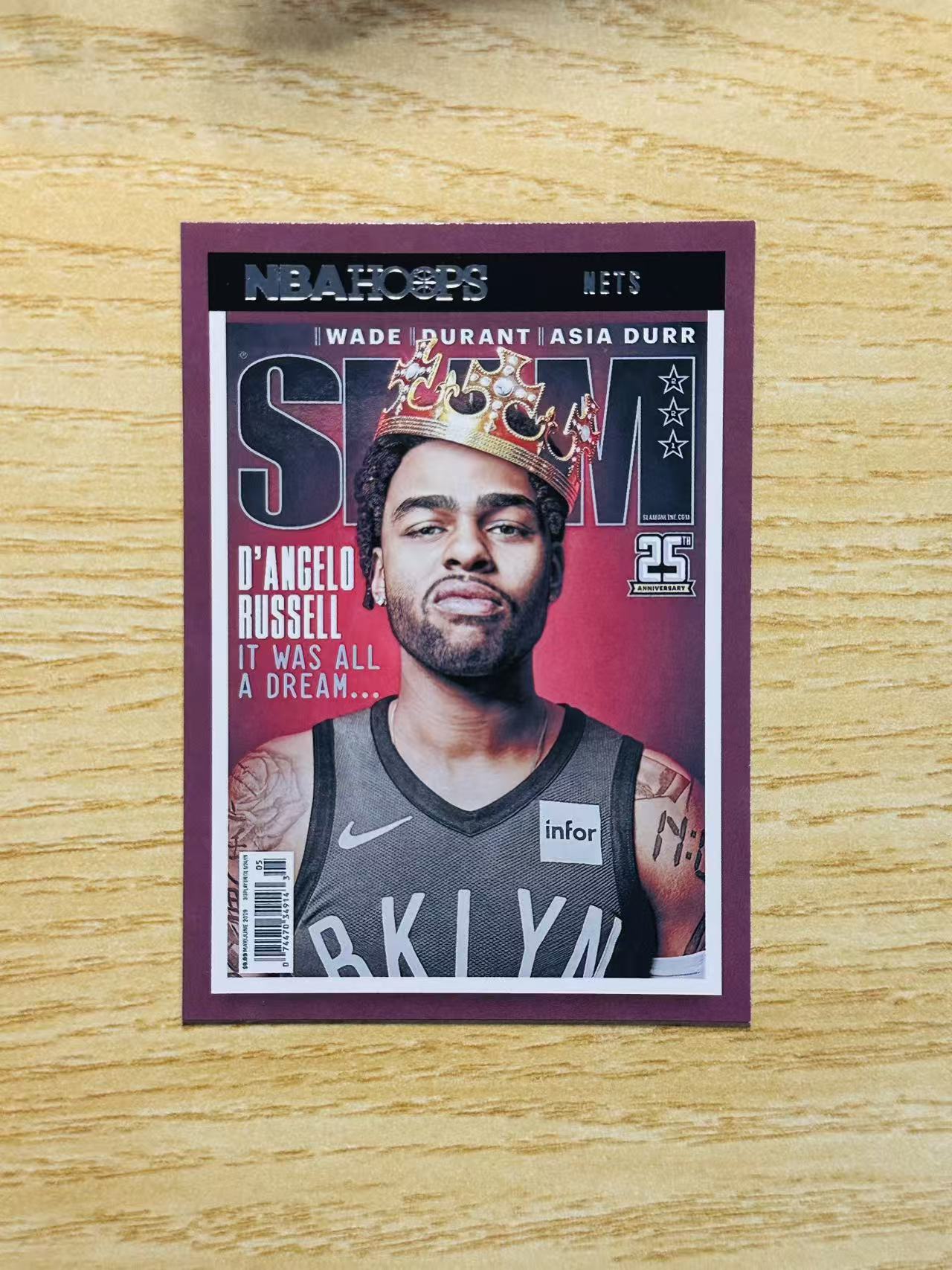 2021-22 Panini NBA Hoops D'Angelo Russell 嘿嘿代卖 德安吉洛 拉塞尔 杂志 特卡 篮网 水拉 收藏必备
