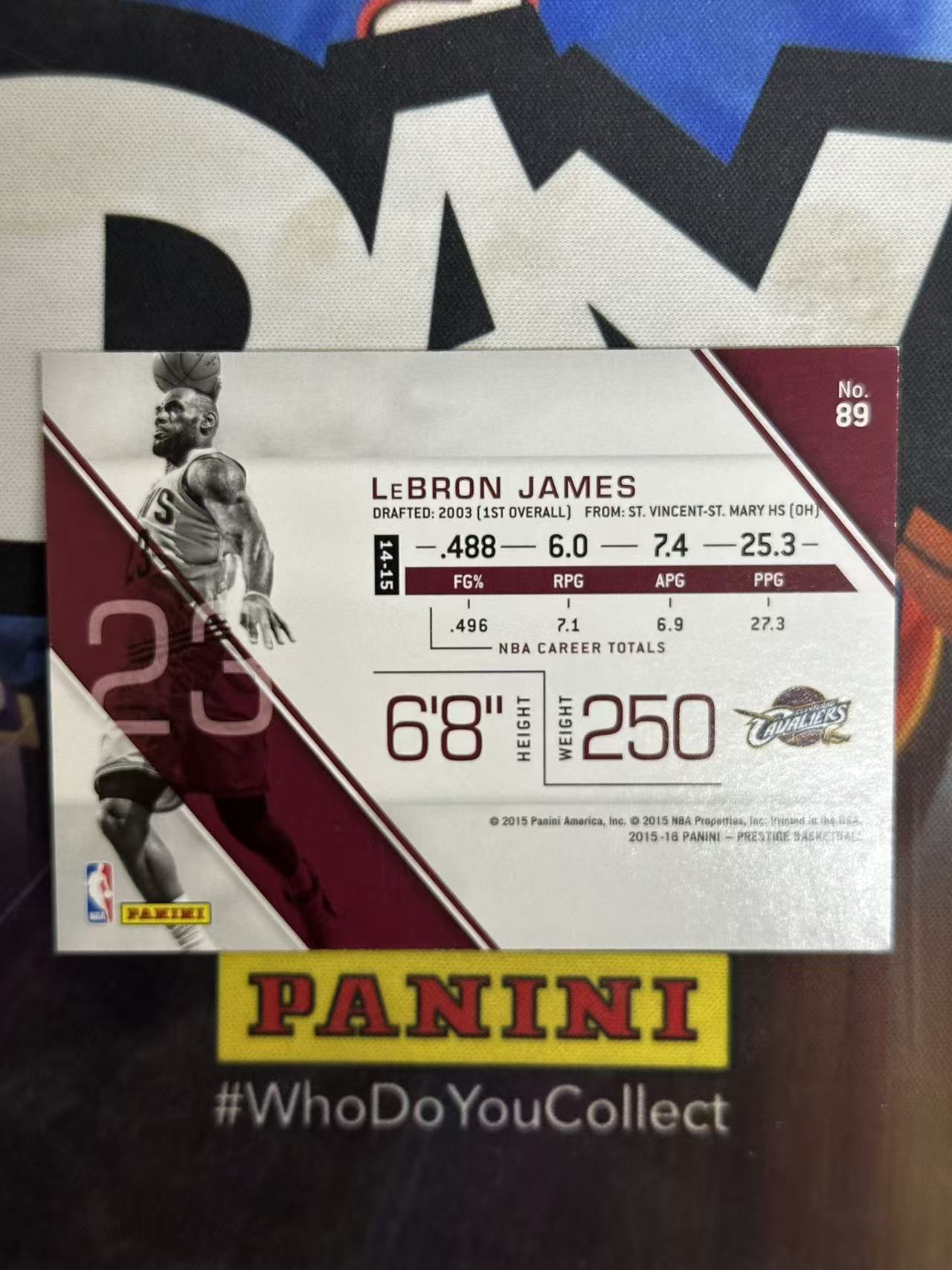 2015-16 Panini Prestige LeBron James 【小猪包代卖】骑士 荣耀 勒布朗 詹姆斯 扣篮 特卡 时刻 老卡 base 戴总