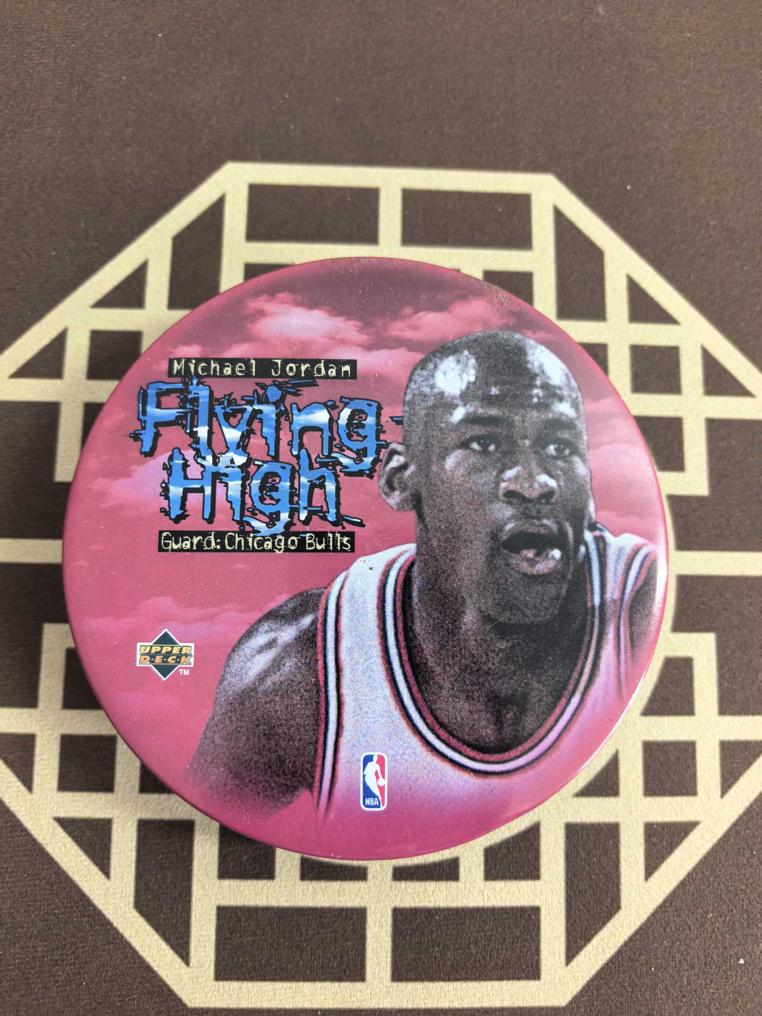 【套卡王】1998 upper deck 公牛队 篮球之神 迈克尔-乔丹 Flyking high特卡 全套5号齐 铁板设计 非常漂亮 带原铁盒 非常少见 不保每张金标品相 介意勿拍(不累计)