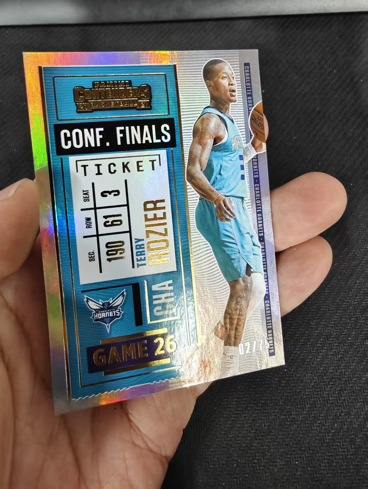 【汽水拍卖】2020-21 Panini Contenders Terry Rozier 特里 罗齐尔 黄蜂队 球票 闪卡 75编 微瑕如图