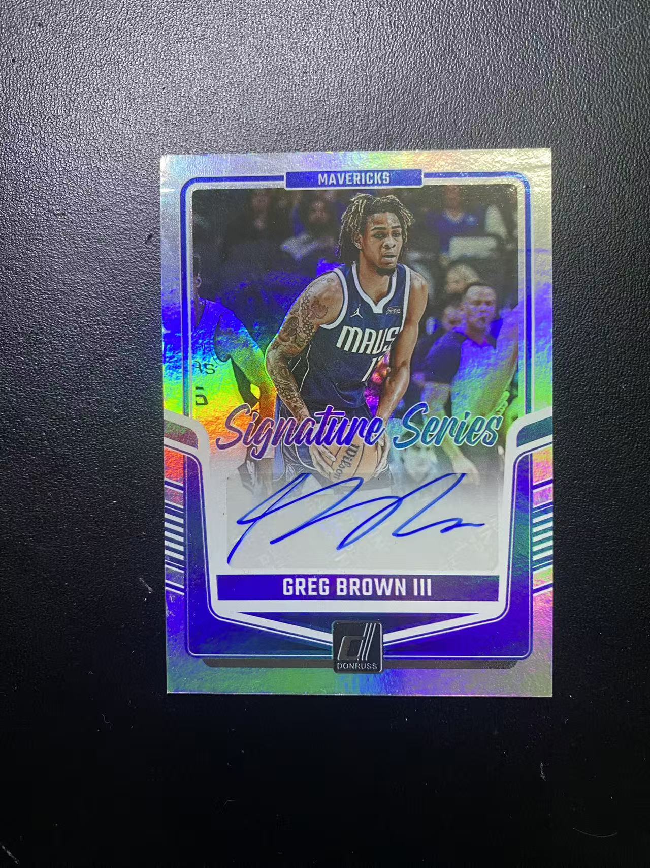 2024-25 Panini Donruss Greg Brown III 独行侠 格雷格 布朗 银折 签字 卡品如图 值得收藏 dm