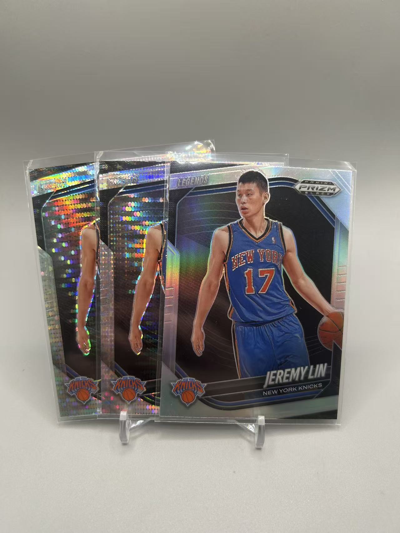 2024-25 Panini Prizm Jeremy Lin 【灰灰代拍】全新篮球PZblack 尼克斯 林书豪 脉冲折 银折 不带编 三张打包 二哥