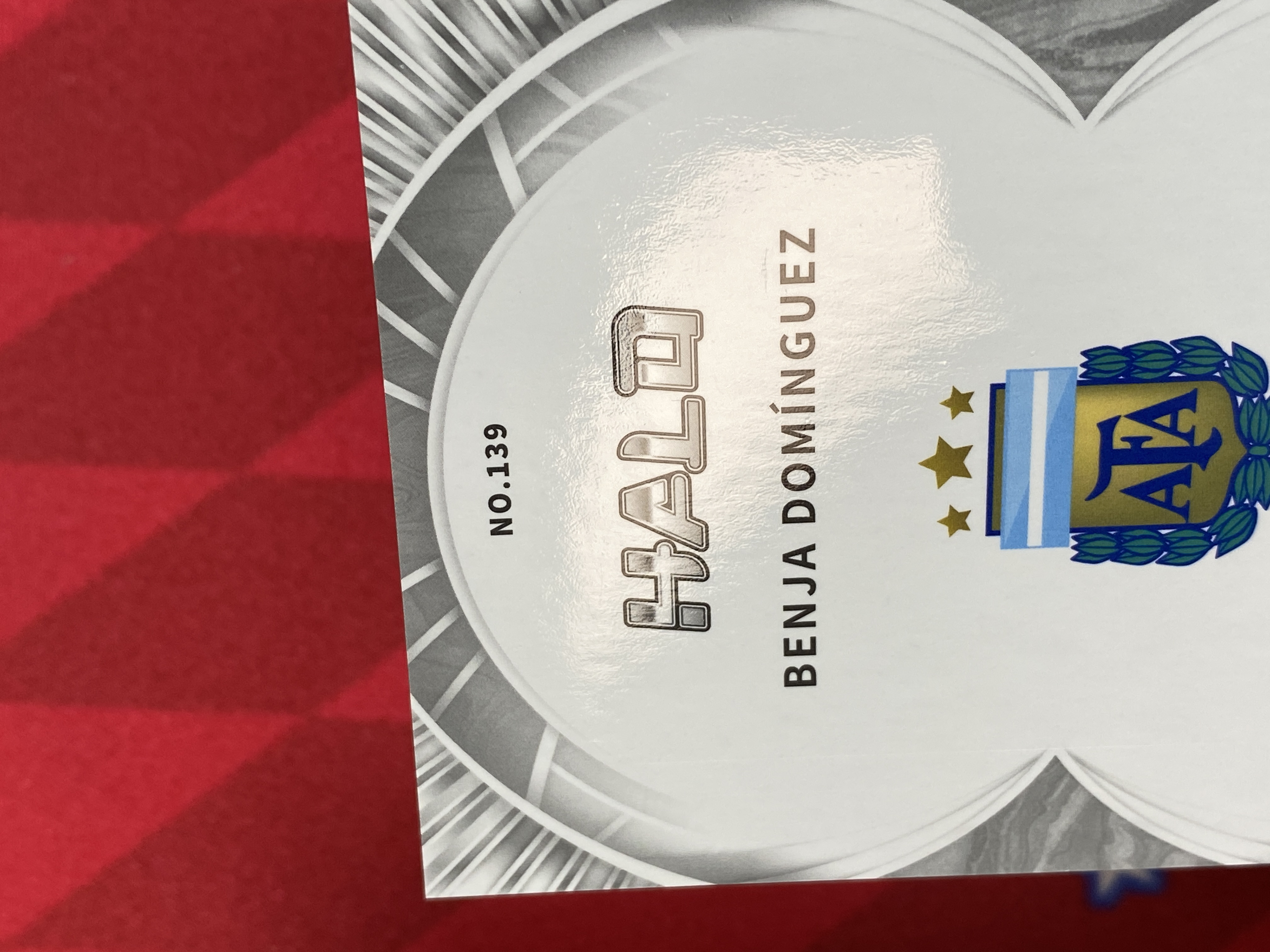 2025 Herock Halo Benja Domínguez RC 新秀 本哈 多明格斯 阿根廷 河床一线队 5/49编 Base 橙折 闹翻天 阿根廷队盒 瑕疵如图【南部之星】kyx