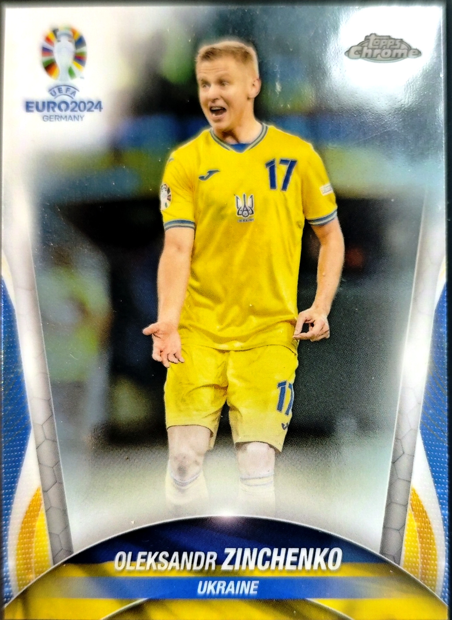 【K代拍】2024 Topps Chrome Oleksandr Zinchenko 津琴科 烏克蘭 歐洲杯