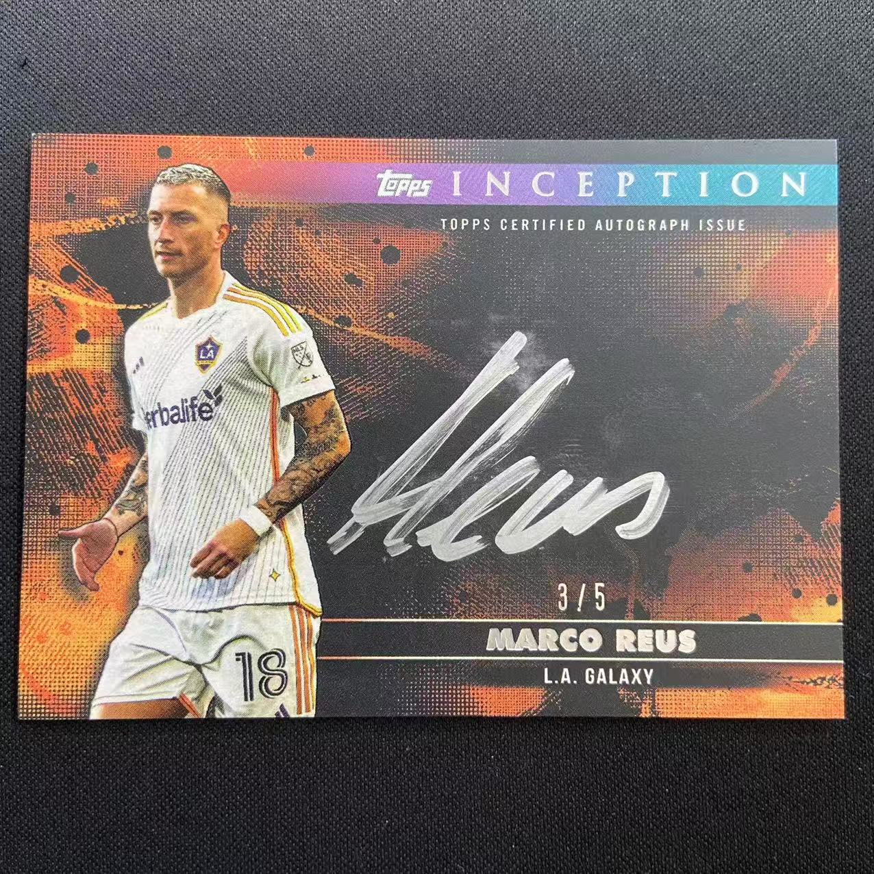 Mls Inception 2025 Topps Inception 盗梦空间 MLS 美职联 Marco Reus 罗伊斯 SP横版银笔签字 卡签 橙平行 洛杉矶银河 ...