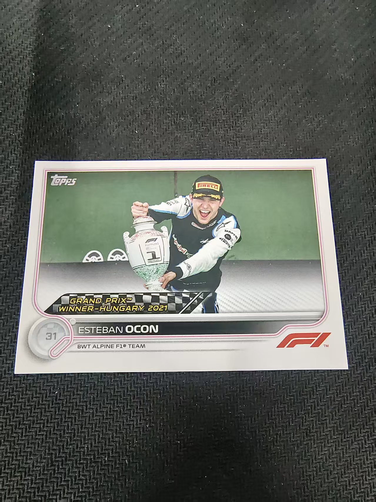 【汽水拍卖】2022 Topps Chrome F1 Esteban Ocon 埃斯塔班 奥康 划痕 边角瑕疵 @161