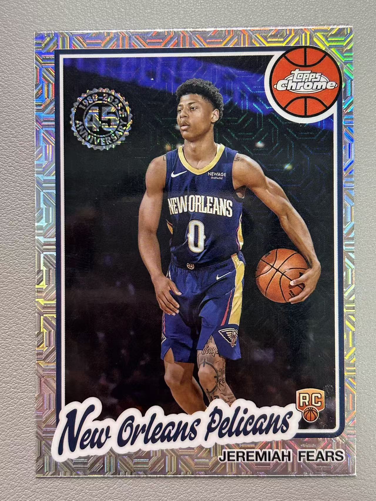 【阿泽代卖】2025 Topps Flagship Jeremiah Fears 鹈鹕 新秀 RC 杰里迈亚 费尔斯 折射 Mojo折 选图巨帅 卡品如图 介意勿拍