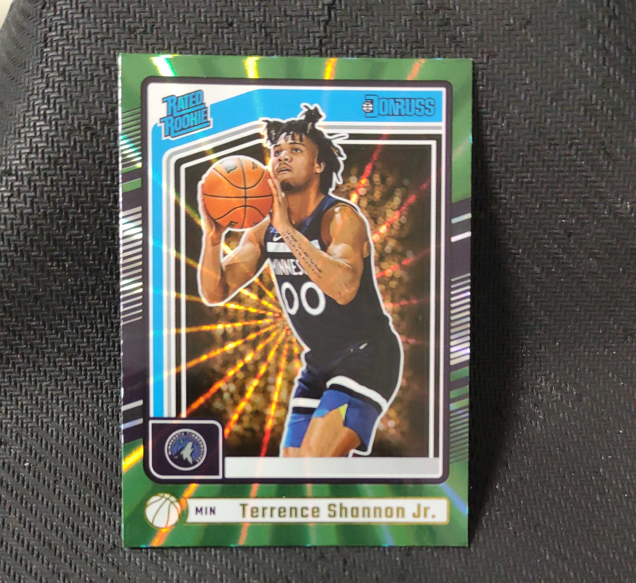2024-25 Panini Donruss Terrence Shannon Jr. RC 小特伦斯 香农 新秀rc 佛光折 折射 森林狼队 收藏必备 可累计 收卡