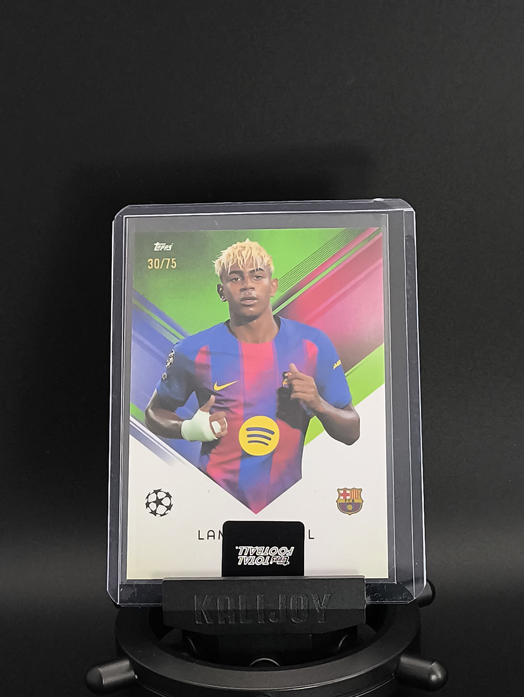 2025-26 Topps Total Football Lamine Yamal 拉明・亚马尔 亚马尔 巴塞罗那 巴萨 西班牙 30/75 编 TTF 原封卡夹