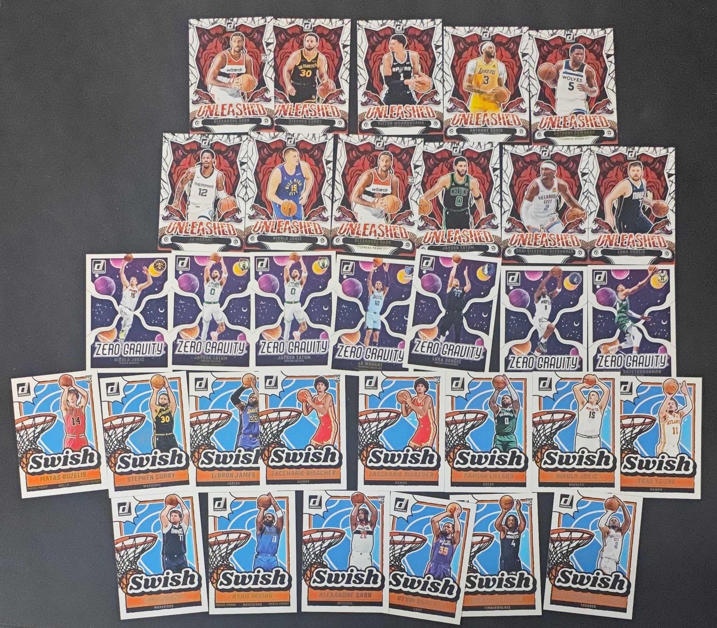 2024-25 Panini Donruss LeBron James 【SC拍卖】杜蕾斯 詹姆斯 库里 文班亚马 东契奇 特卡 lot 收藏必备(小骆)