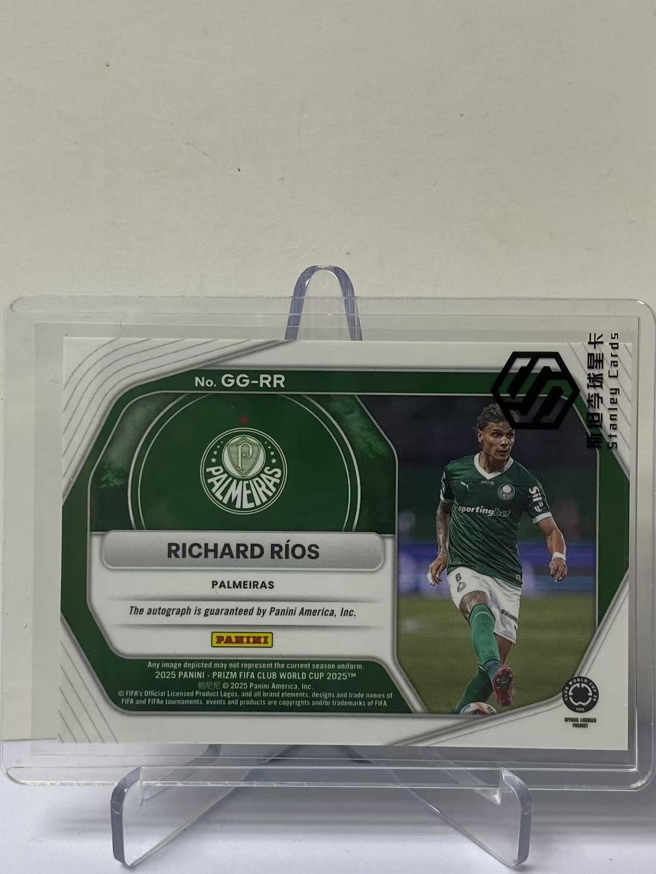 2025 Panini Prizm Richard Rios RC 世俱杯PZ 理查德里奥斯 帕尔梅拉斯 新秀 签字 Global 特卡 全球签 墨迹如图 收藏必备 卡品如图 9527