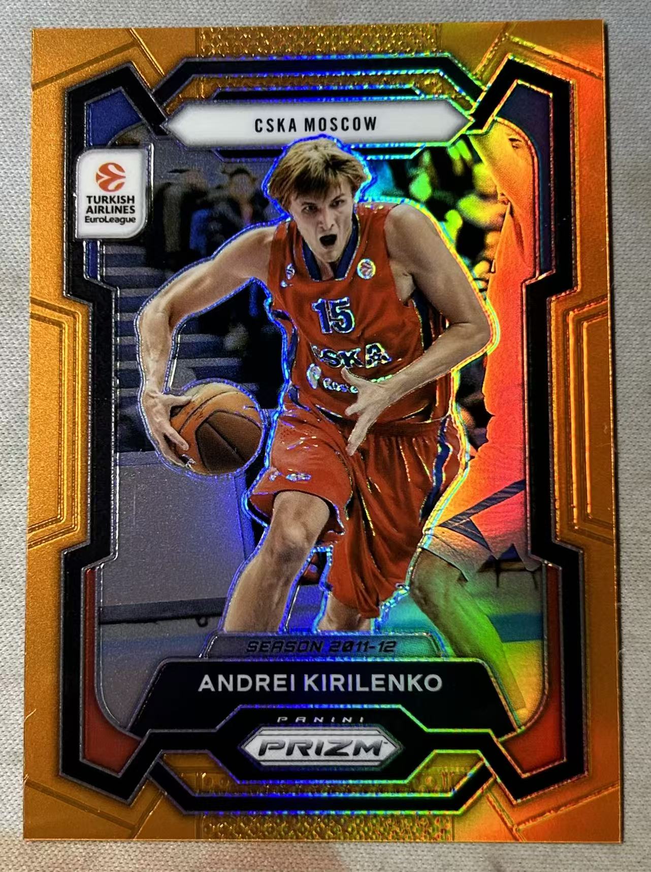 2023-24 Panini Prizm Andrei Kirilenko PZ 安德烈 基里连科 AK47 49编 橙折 欧洲杯 欧洲联赛 折射 特卡 卡品如图 收藏必备