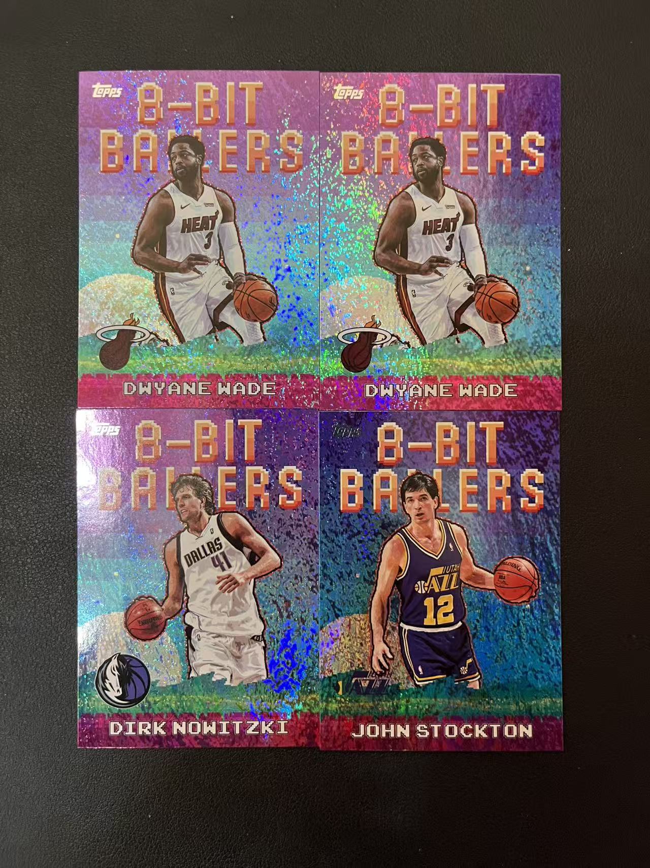 2025 Topps Flagship Dwyane Wade 德维恩 韦德 诺维斯基 斯托克顿 8-Bit 像素 特卡 碎闪折 折射 卡品如图 龙龙龙