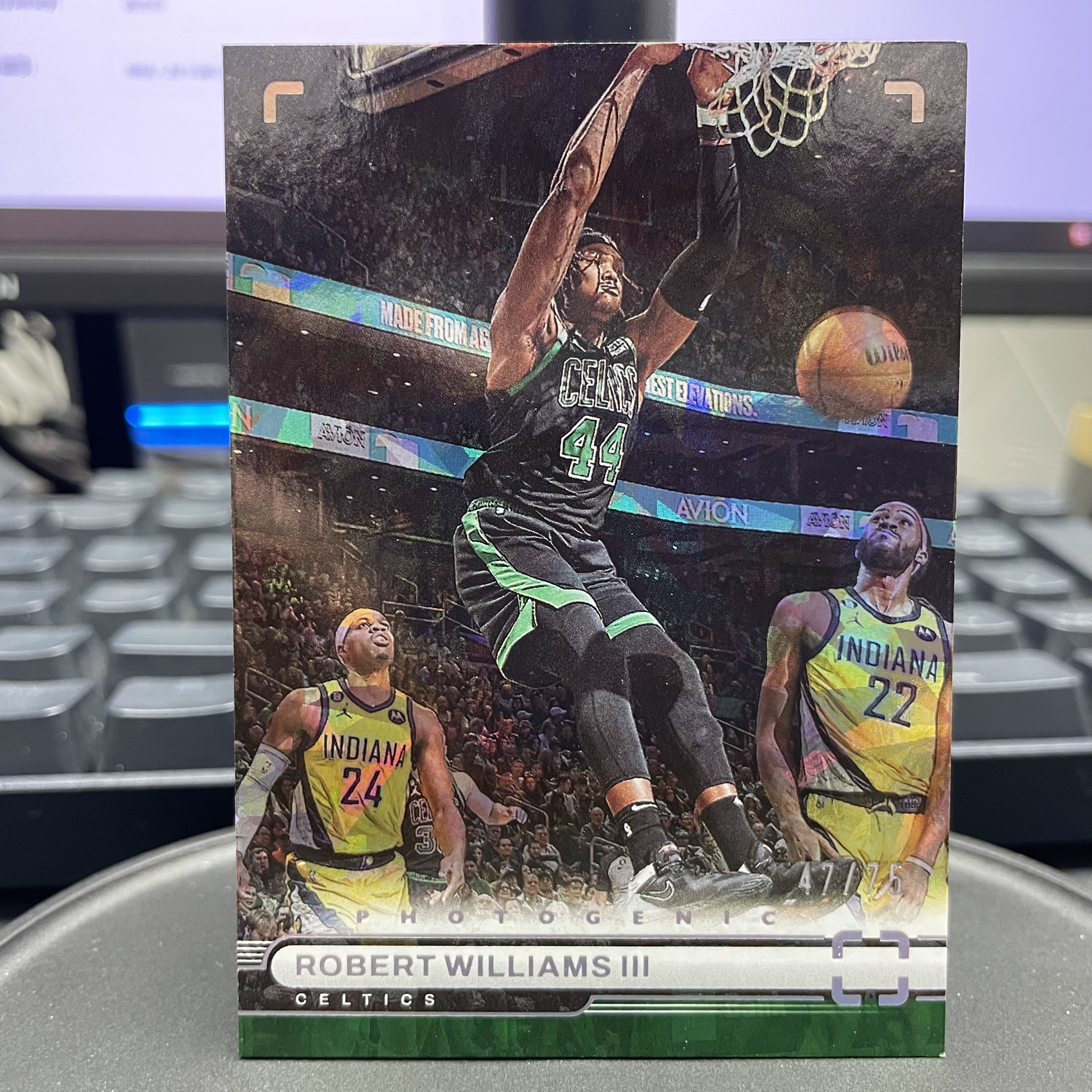 2022-23 Panini Photogenic Robert Williams III 【杰克森拍卖】罗伯特 威廉姆斯三世 凯尔特人 75编 碎冰折 有瑕疵 介意勿拍 雕哥