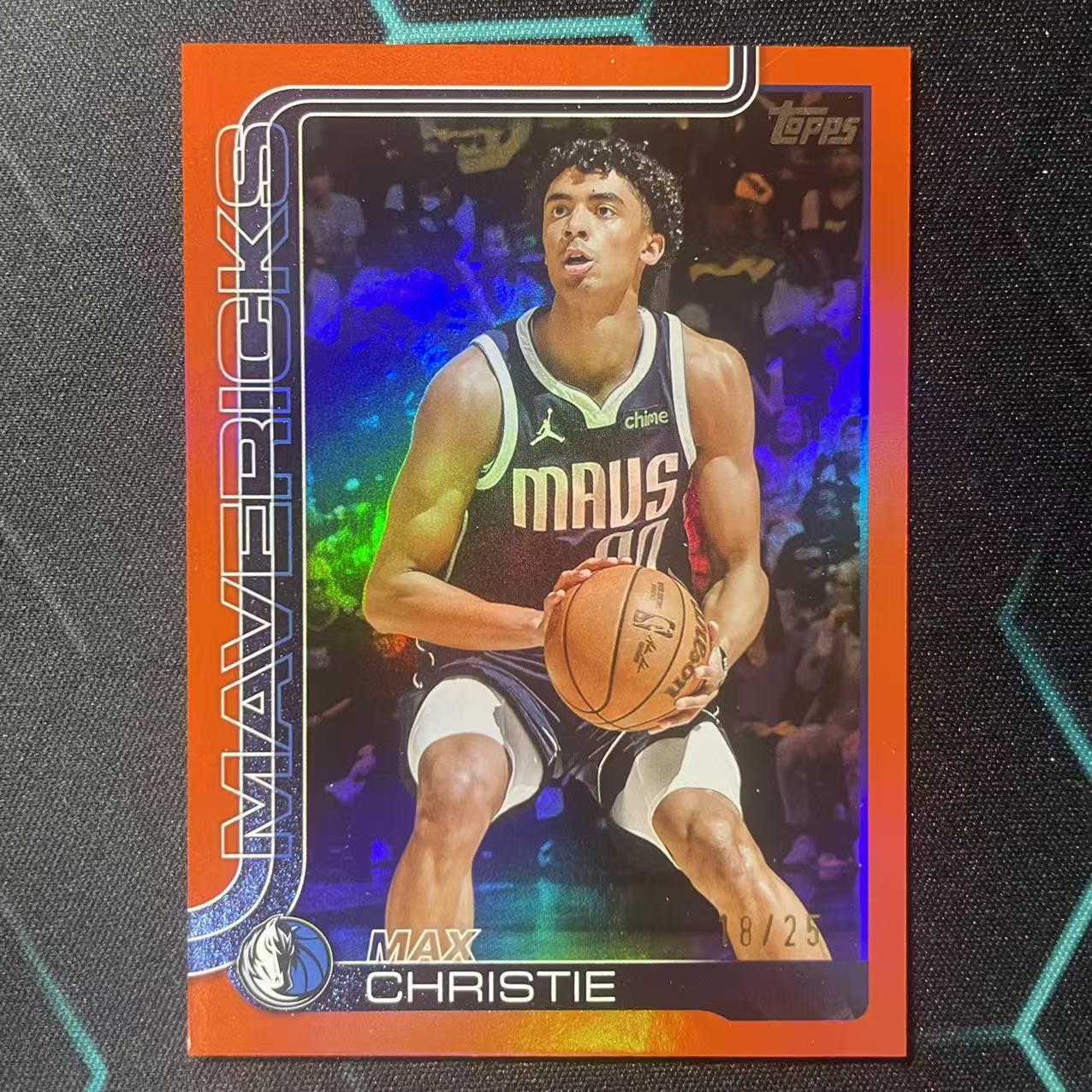 2025 Topps Flagship Max Christie 【阿福代卖】 马克斯 克里斯蒂 独行侠 橙折 25编 收藏必备 (行行行)