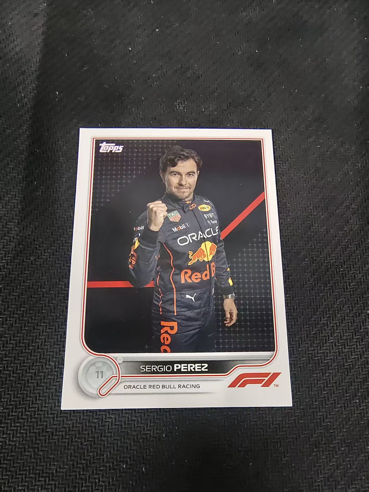 【汽水拍卖】2022 Topps Chrome F1 Sergio Perez 塞尔吉奥 佩雷兹 红牛车队 划痕 边角瑕疵 @21