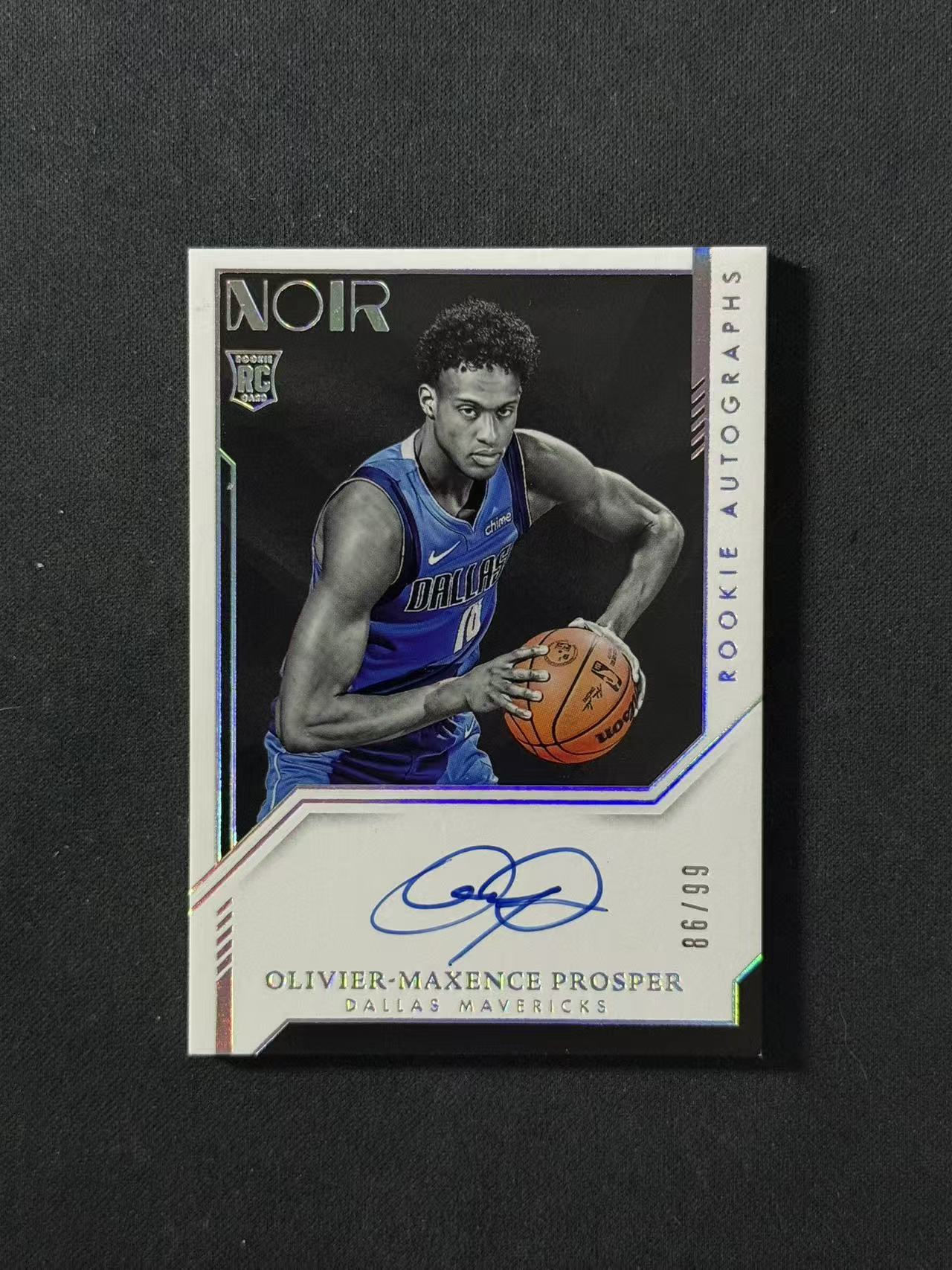 2023-24 Panini Noir Olivier Maxence Prosper RC 【林林拍卖虚竹】诺尔系列 步行者 新秀 普罗斯珀 86/99编 银平行 卡签 签字 微白边白角