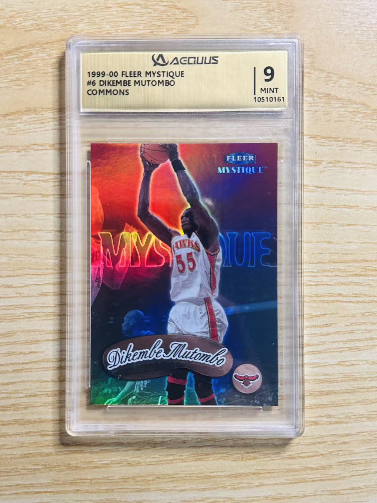 1999-00 Fleer Mystique Dikembe Mutombo 嘿嘿代卖 迪坎贝 穆托姆博 折射 老卡 老特 老鹰 盖帽王 RPA9 收藏必备