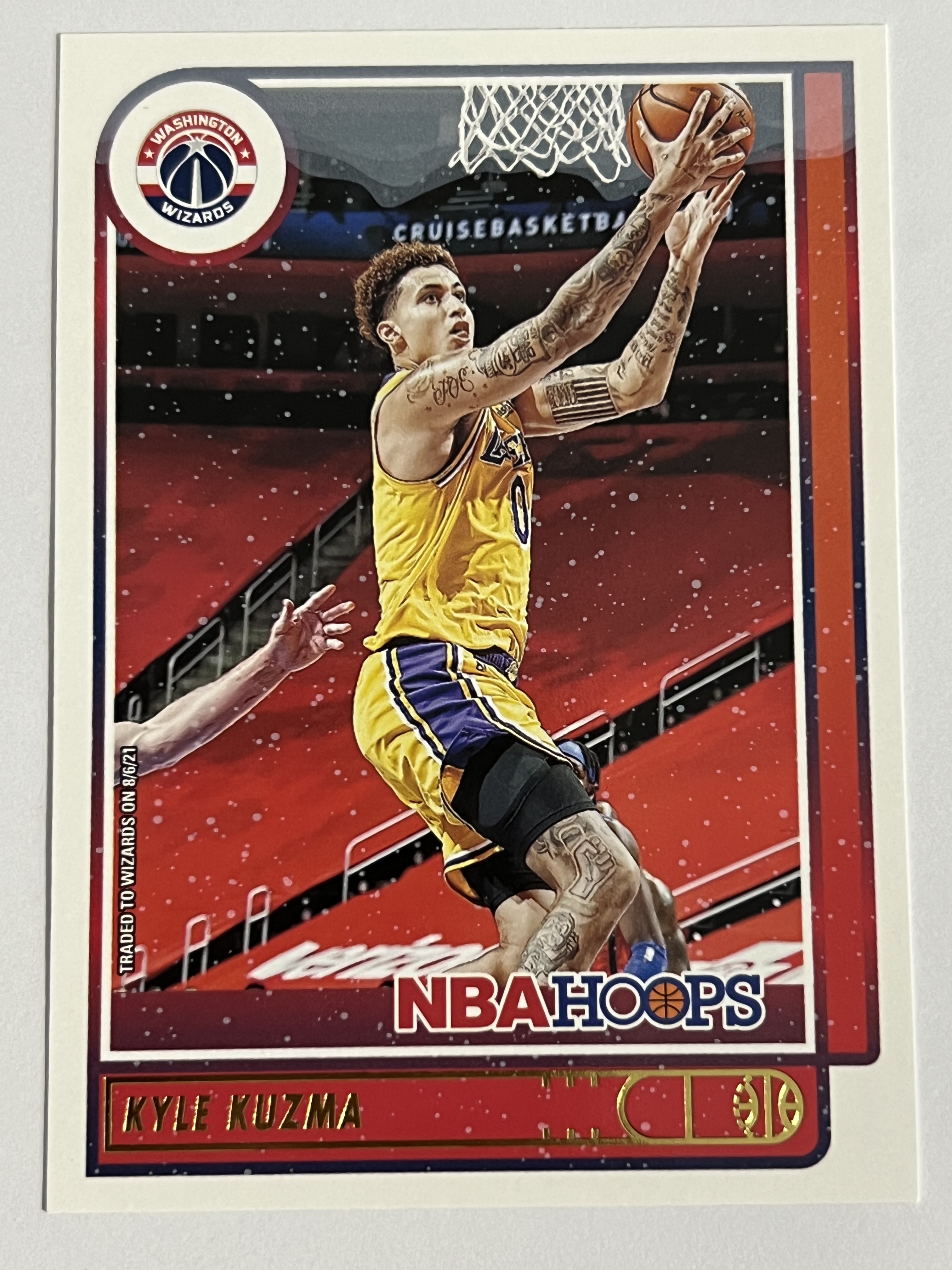 2021-22 Panini Hoops Kyle Kuzma 凯尔 库兹马 奇才队 《 热门球星 收藏必备 》 凑套必备 实卡精美 #166
