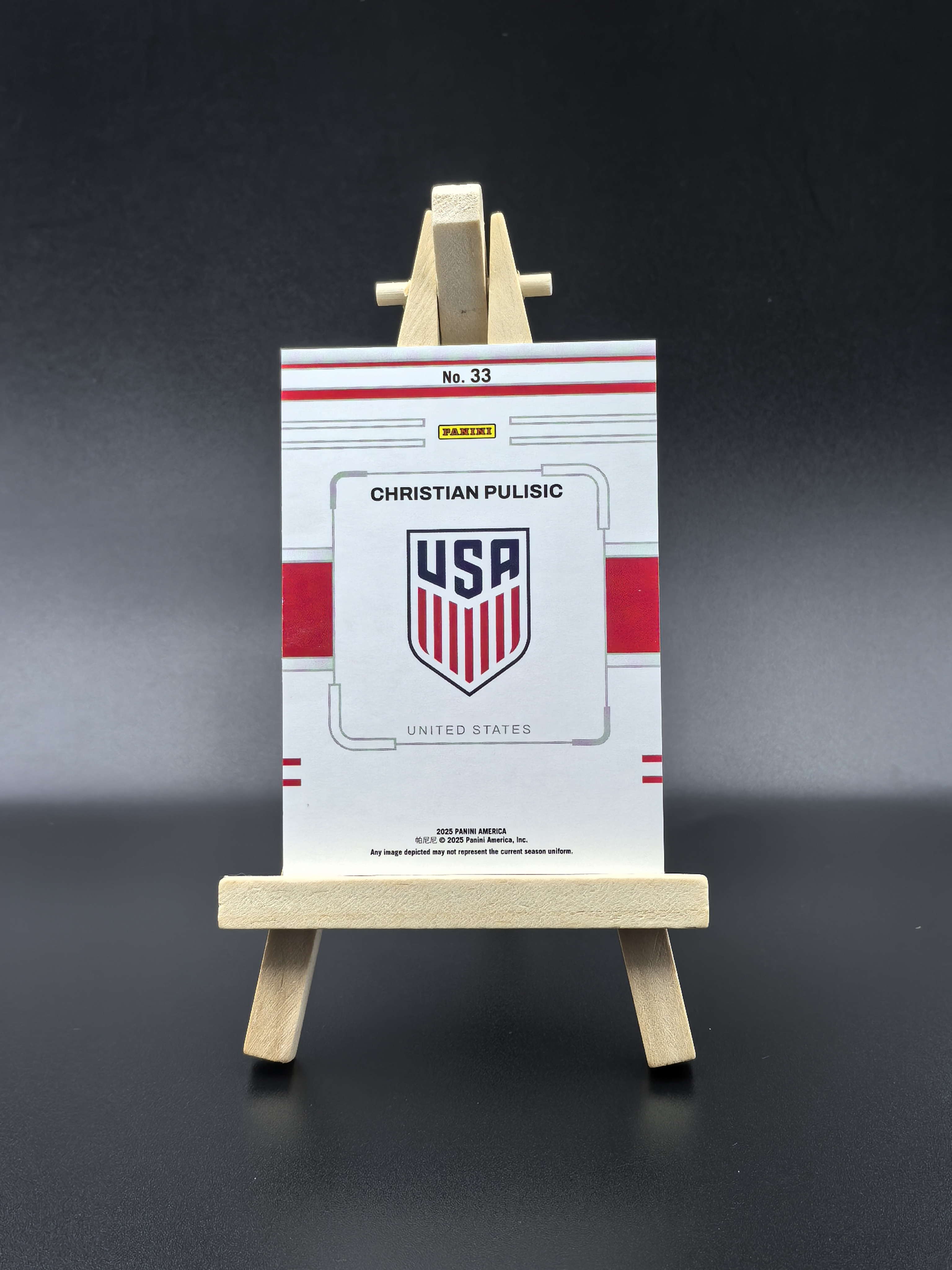 2025 Panini America Christian Pulisic 切尔西 AC米兰 美国队长 小偶像 普利希奇 普利西奇 射线平行 限量50编 低编 卡品如图(生蚝哥)