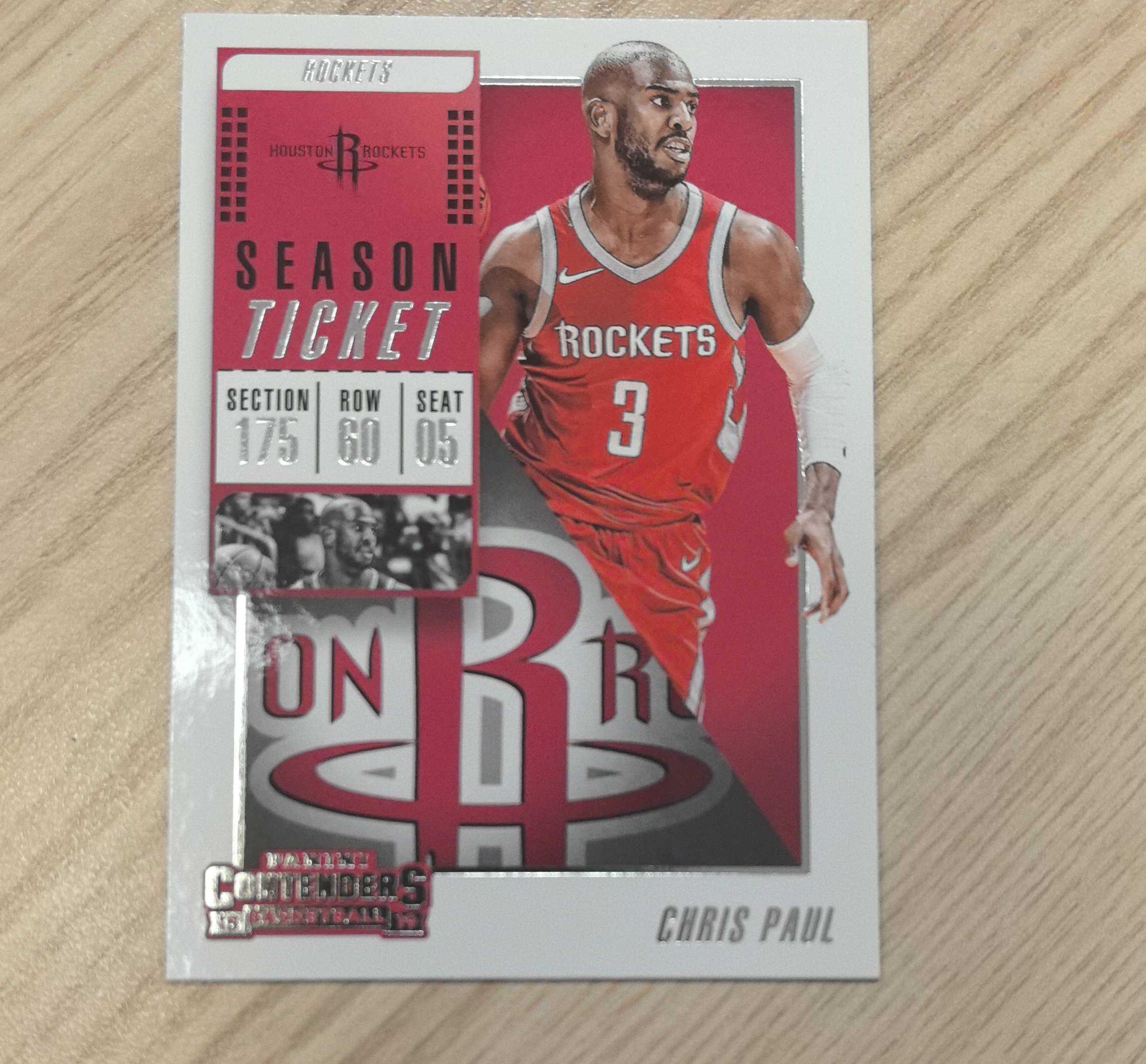 2018-19 Panini Contenders Chris Paul 克里斯·保罗 球票控卫之神 75大 12届全明星 11届最佳阵容 9届最佳防阵奥运冠军助攻王抢断王黄蜂快船火箭雷霆太阳勇士马刺