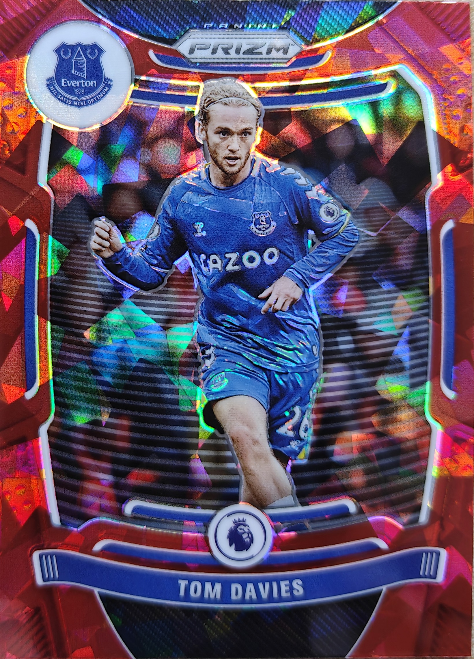【k代拍】2021-22 Panini Prizm Tom Davies 汤姆 戴维斯 埃弗顿 英超 pz 碎冰