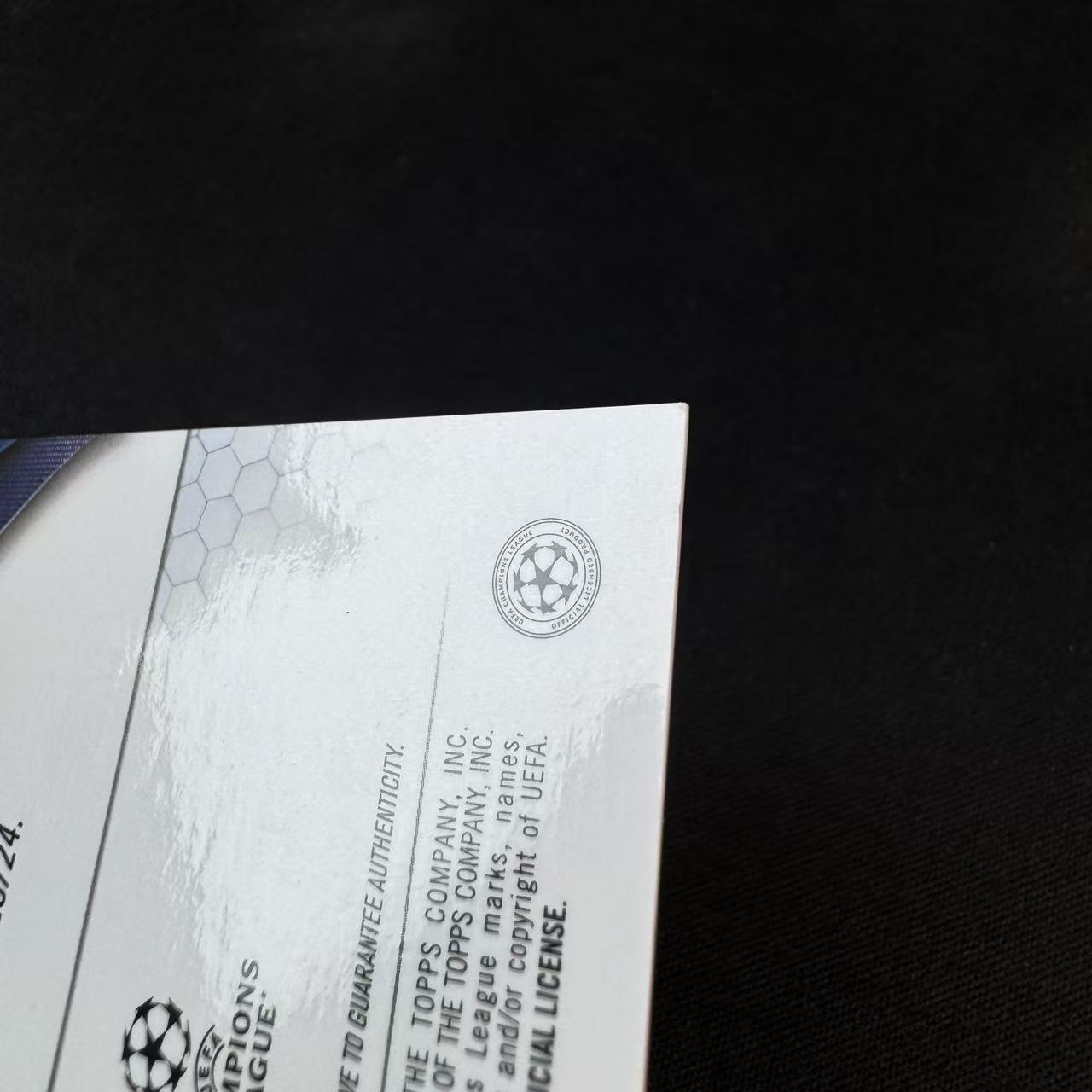 2023-24 Topps Chrome Vitinha 欧冠TC 维蒂尼亚 银折 签字 巴黎圣日耳曼 瑕疵如图 @OSORA