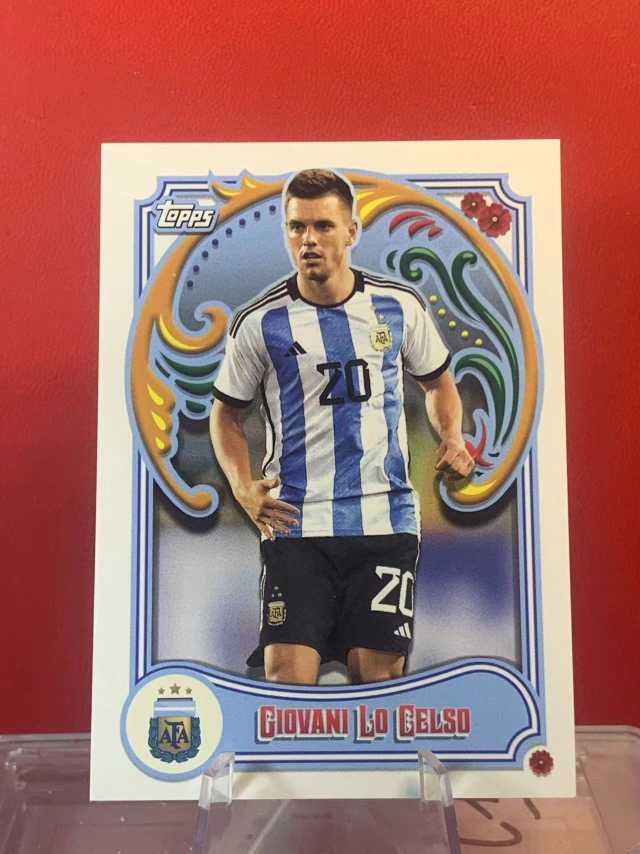 （老末精品代拍)2023 Topps Argentina Fileteado Giovani Lo Celso 吉奥瓦尼 洛塞尔索 阿根廷菲勒特队盒 顺丰空运 卡品如图  E05