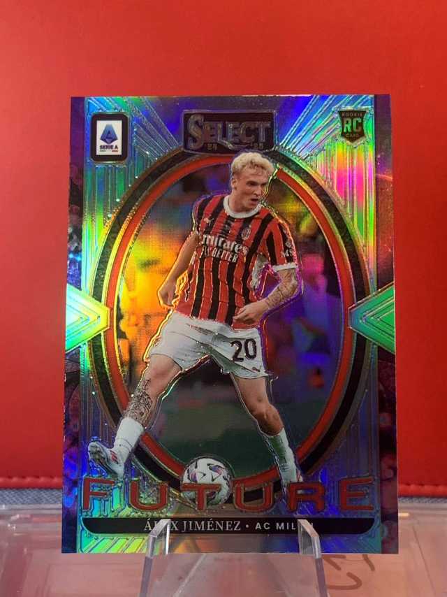 （老末精品代拍)2024-25 Panini Select Alex Jimenez RC 意甲 亚历克斯 希门尼斯 新秀 AC米兰 Future 未来特卡 银折 顺丰寄付 E29