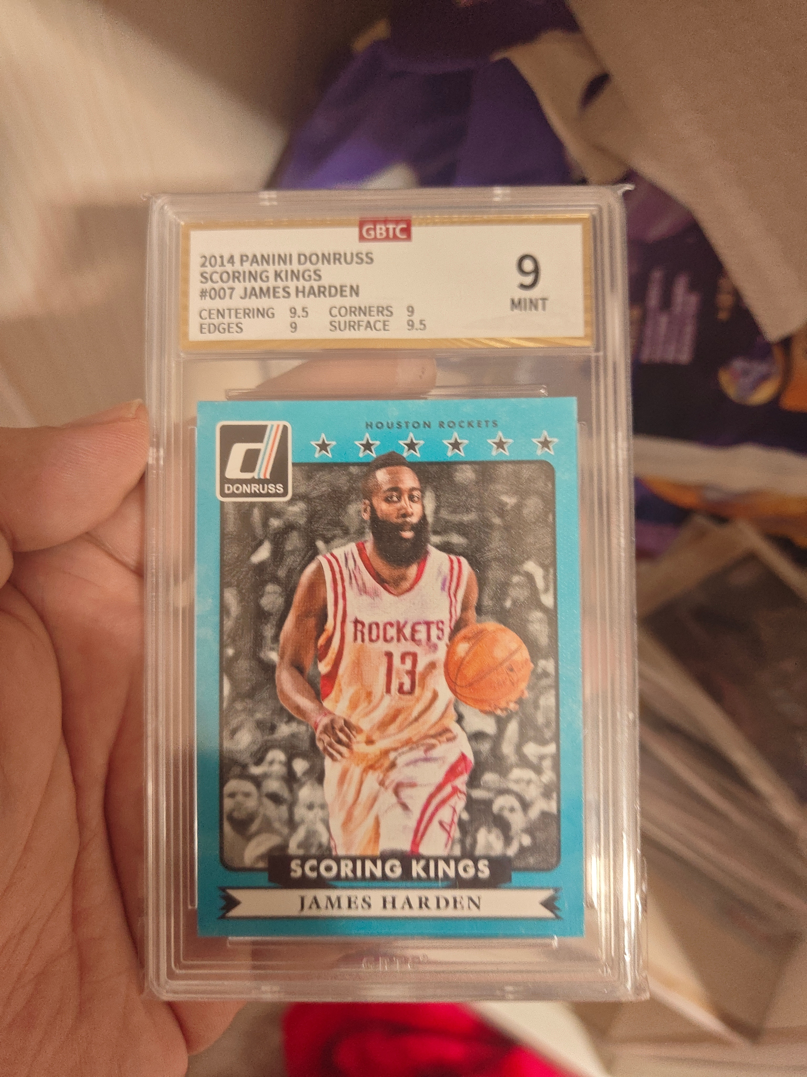 2014-15 Panini Donruss James Harden #7 公博9 大胡子 火箭 油画 詹姆斯 哈登 杜蕾斯 大比例 六星油画