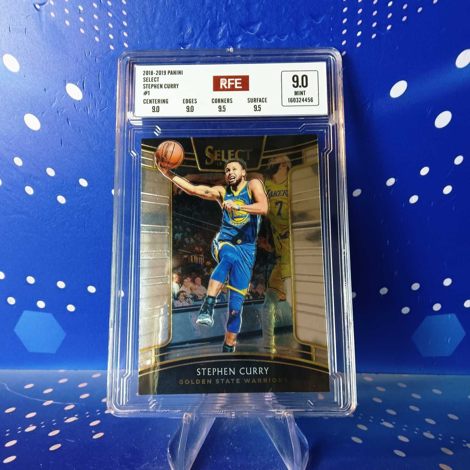 2018-19 Panini Select 库里 评级卡 勇士 实卡精美稀有 品质保障 投资收藏必备 生日礼物(卡品如图 请看清再拍)【蓝色星球】