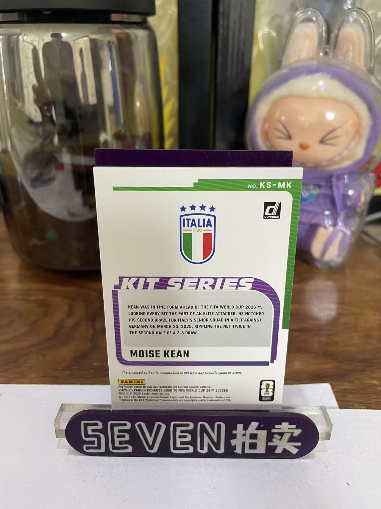 2025 Panini Donruss Moise Kean 【seven拍卖】杜蕾斯 意大利 基恩 物料 卡品如图 细节如图 HAO