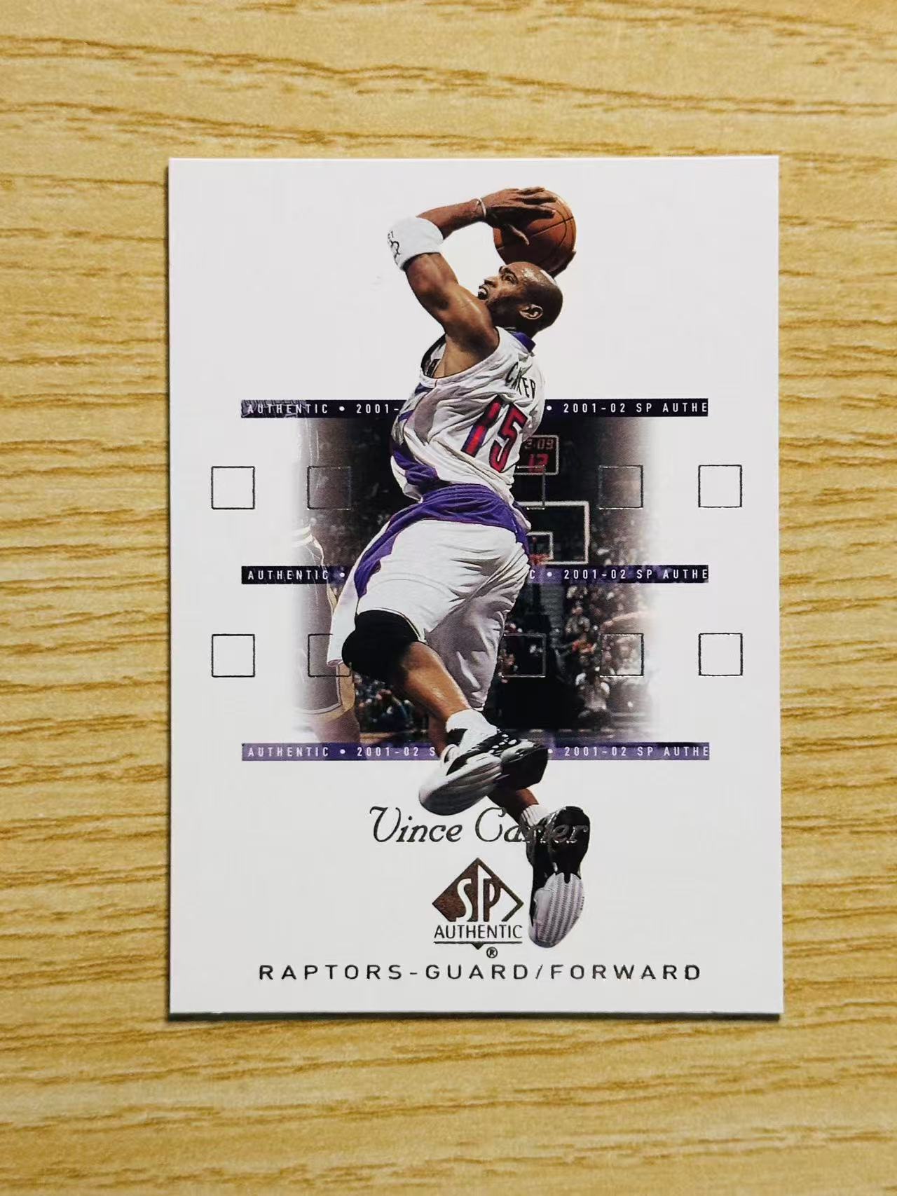 2002 Upper Deck SP Authentic Vince Carter 嘿嘿代卖 老卡 老特 简约设计 文斯 卡特 半人半神 猛龙 收藏必备