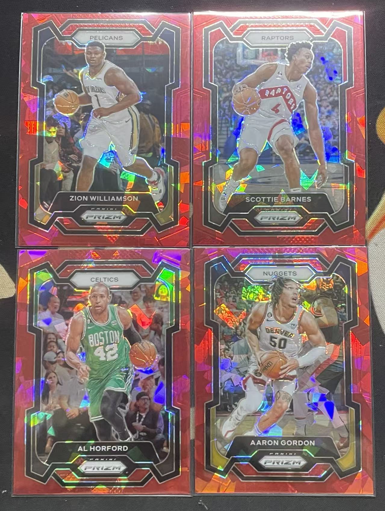 2023-24 Panini Prizm Zion Williamson 锡安·威廉姆斯 阿隆·戈登 艾尔·霍福德 斯科蒂·巴恩斯 红碎冰折 折射 pz 不保卡品 打包 值得投资(猴子卡社)