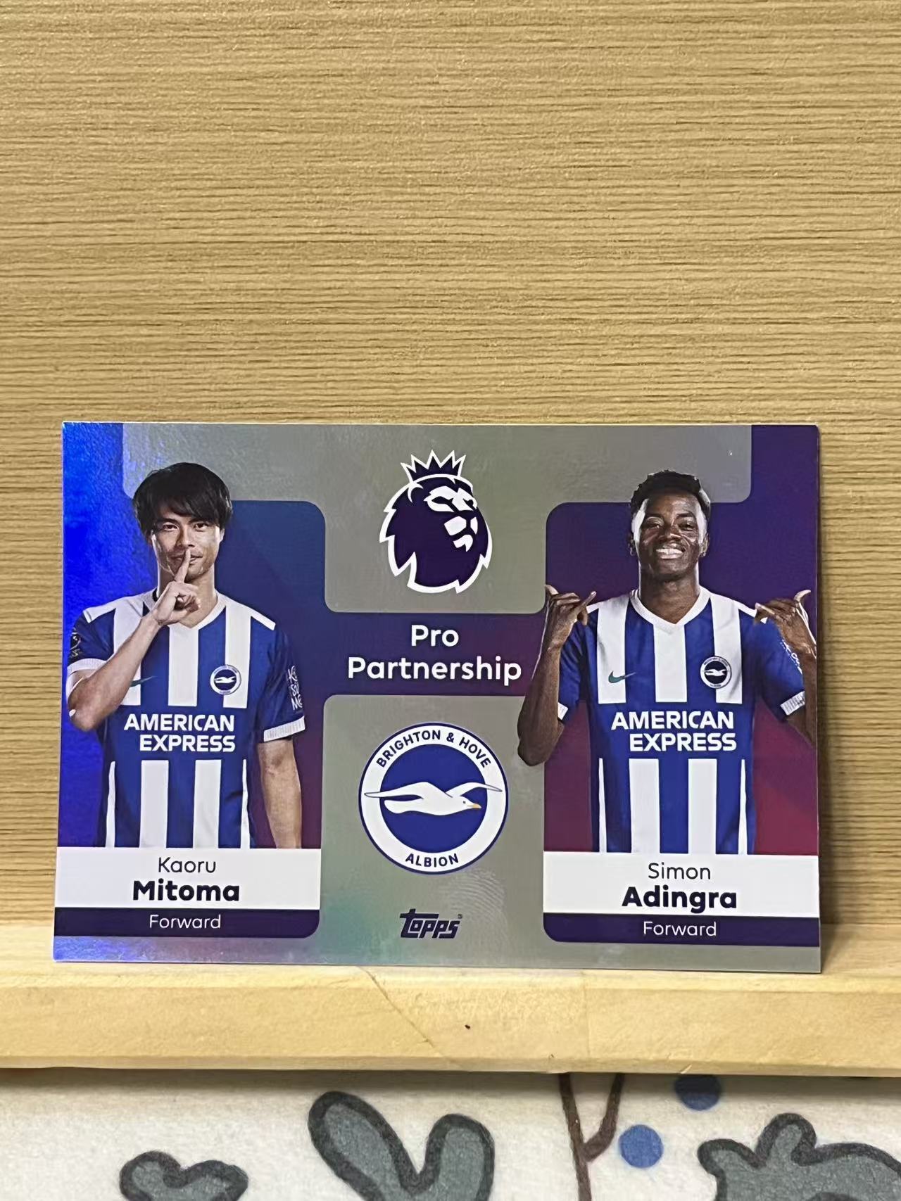 2025-26 Topps Premier Kaoru Mitoma 三 笘薰 阿丁格拉 双人特卡 布莱顿 英超 银折 特卡 实卡精美 收藏必备 LZ7