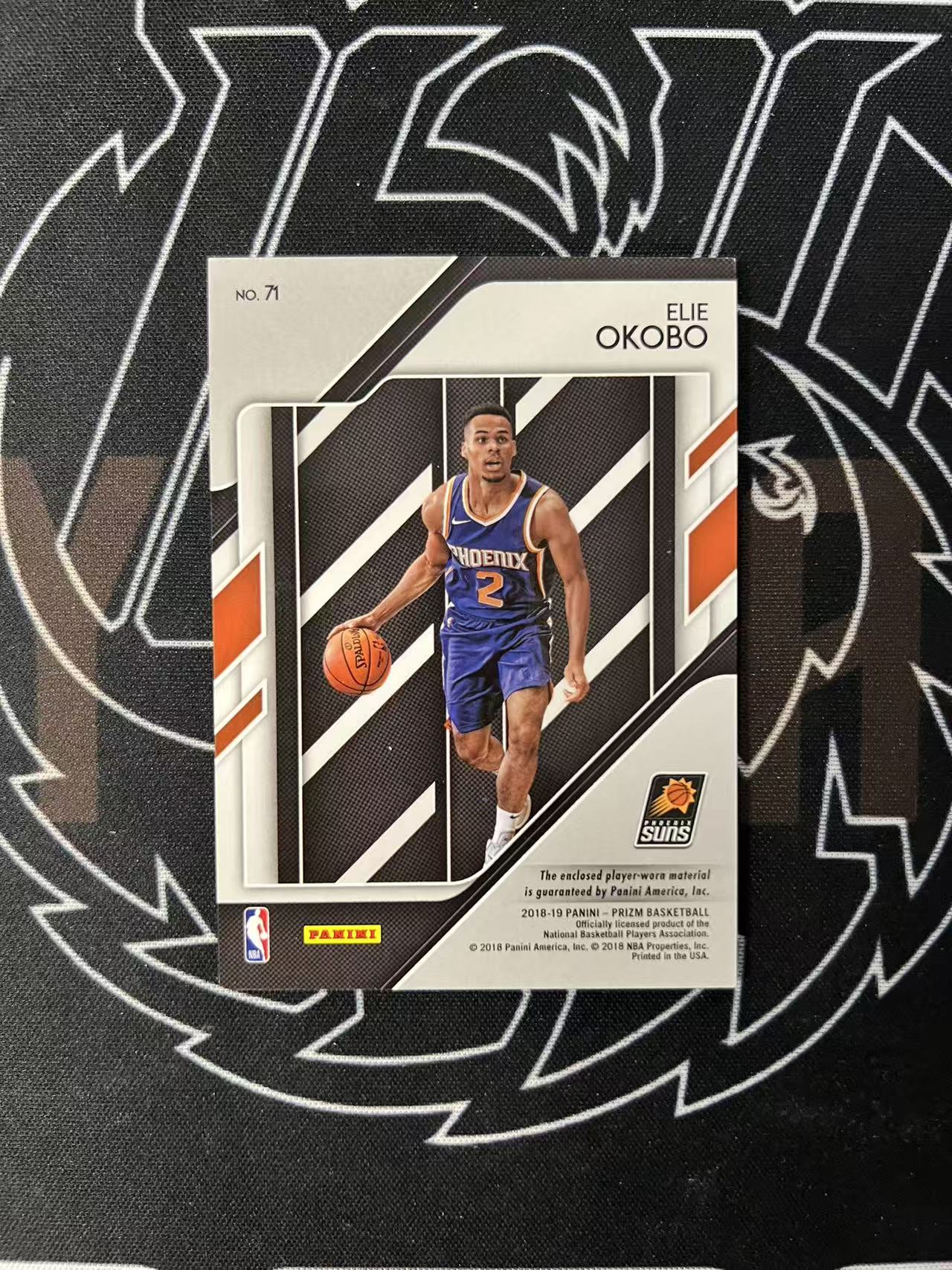 2018-19 Panini Prizm Elie Okobo 【UTF球星卡】fr4 埃利 奥科博 太阳队 PZ 落场物料切割 通行卡品