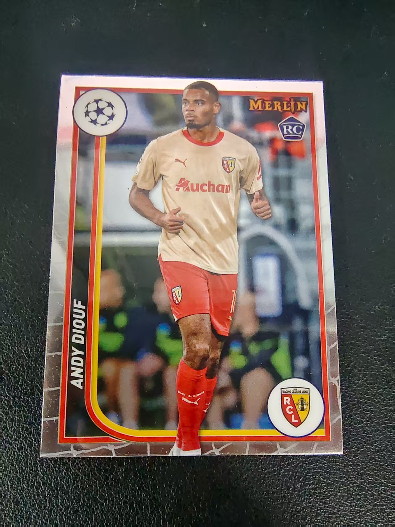 【可合并,不累计】2024 Topps Merlin chrome Andy Diouf 安迪 迪乌夫 rc 朗斯 欧冠 梅林 划痕 边角瑕疵 #89