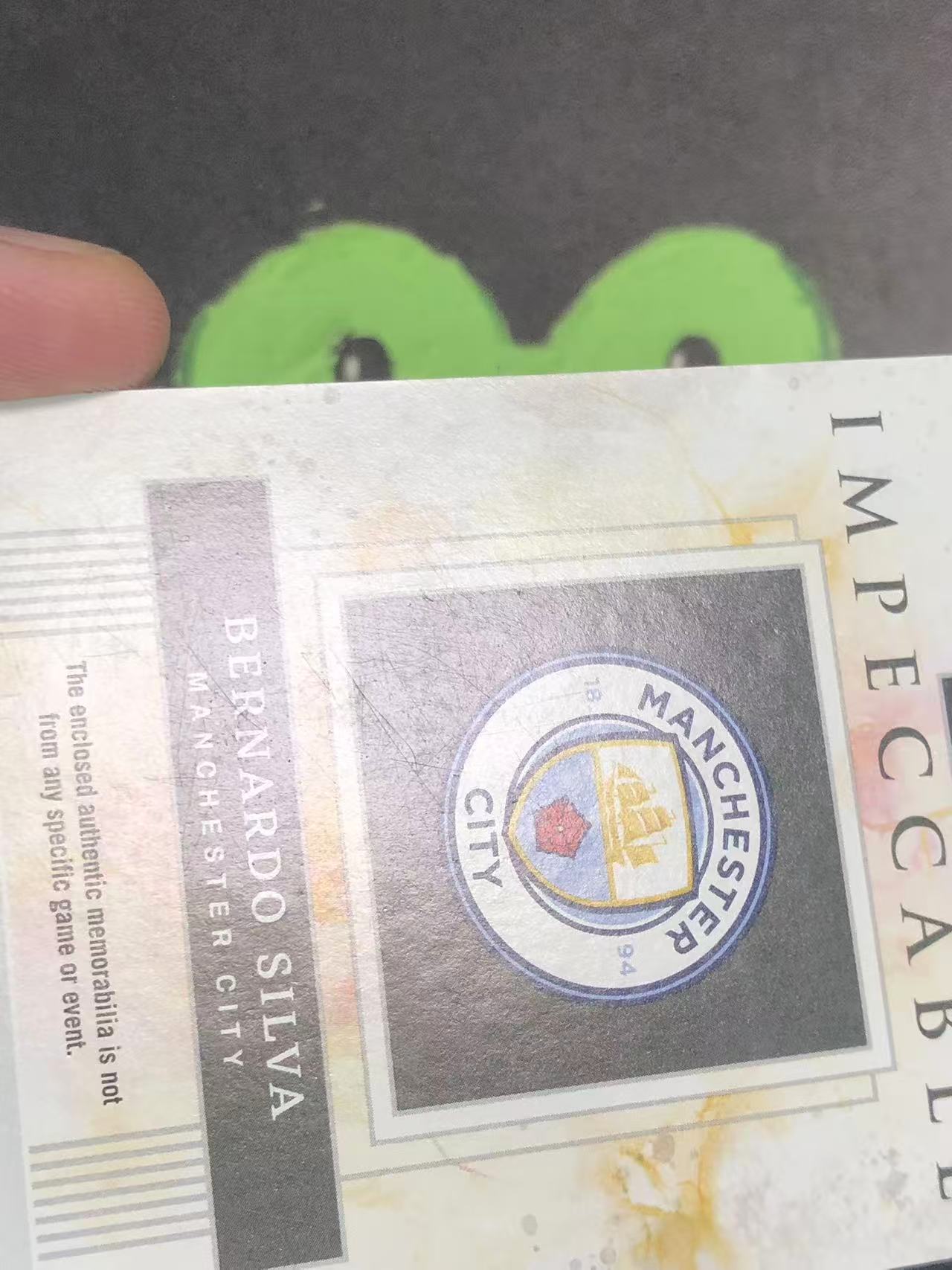 2024-25 Panini Impeccable Bernardo Silva 英超 小真金 曼城 贝尔纳多 席尔瓦 99编 物料 球衣 微瑕如图【ZYP代拍】LYHMUSE