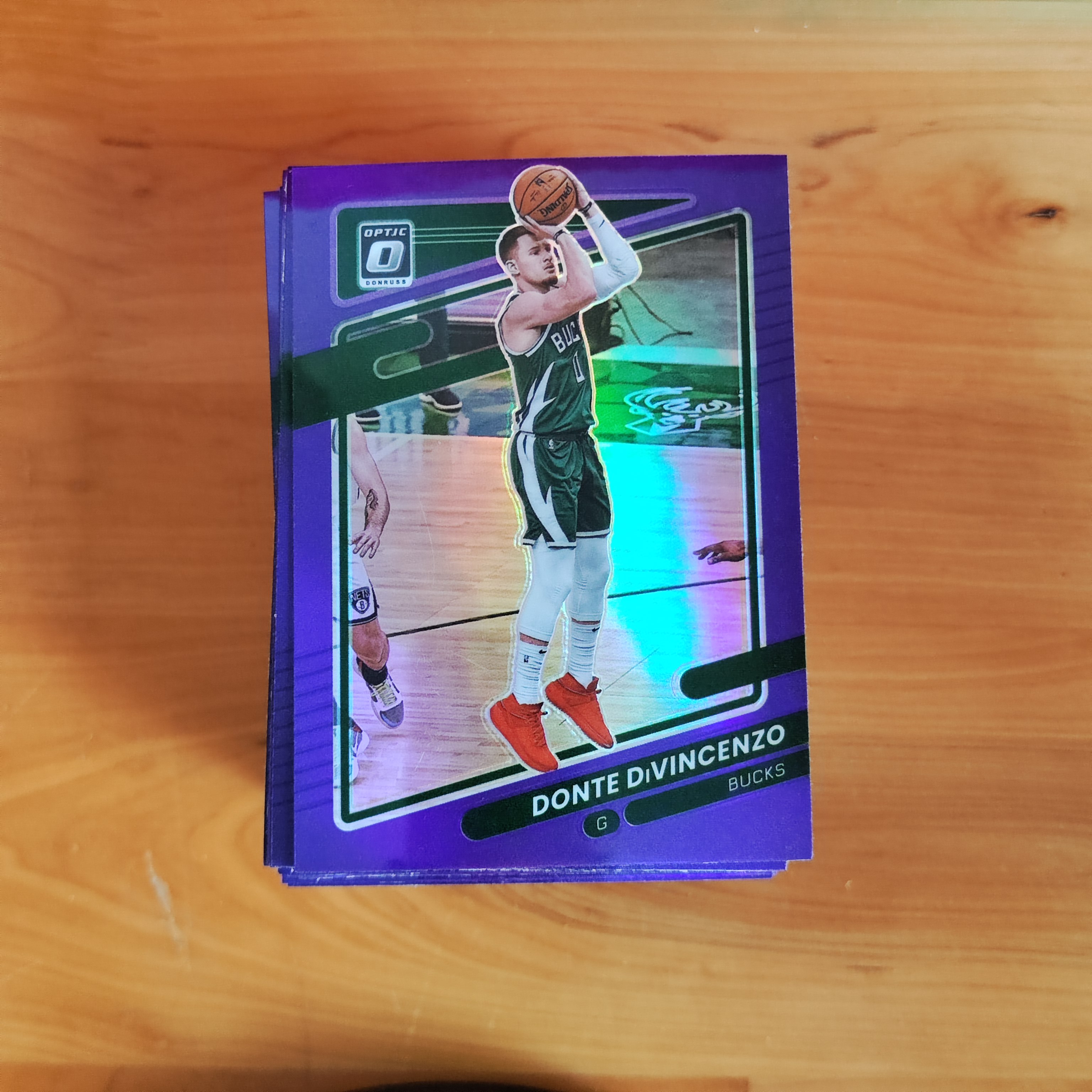 2021-22 【批量出卡】 杜蕾斯 optic Donte DiVincenzo 迪文森佐  紫折   卡品如图 A26
