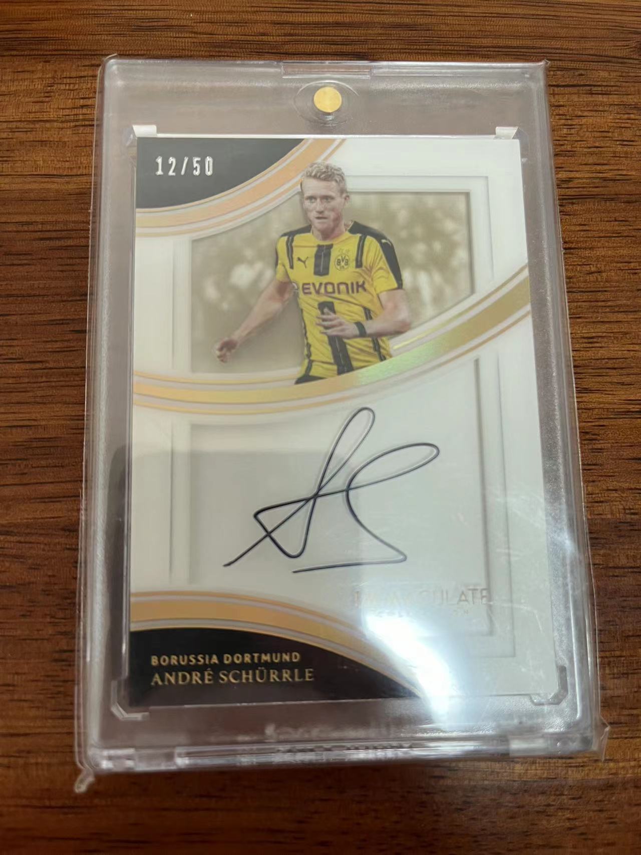 2017 Panini Immaculate Collection andre 许尔勒 多特蒙德队 沙盒 签字 50编
