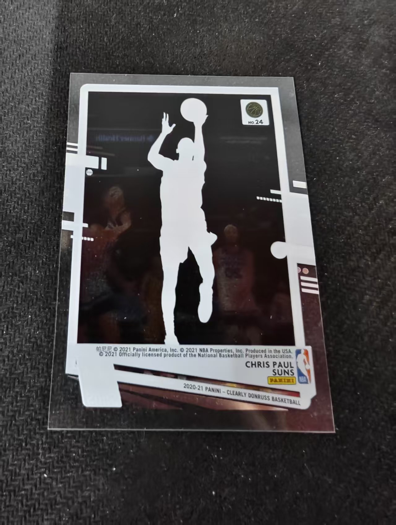 2020-21 Panini Clearly Donruss CHRIS PAUL 克里斯 保罗 CP3 太阳 杜蕾斯 胶片 划痕 边角瑕疵 #24